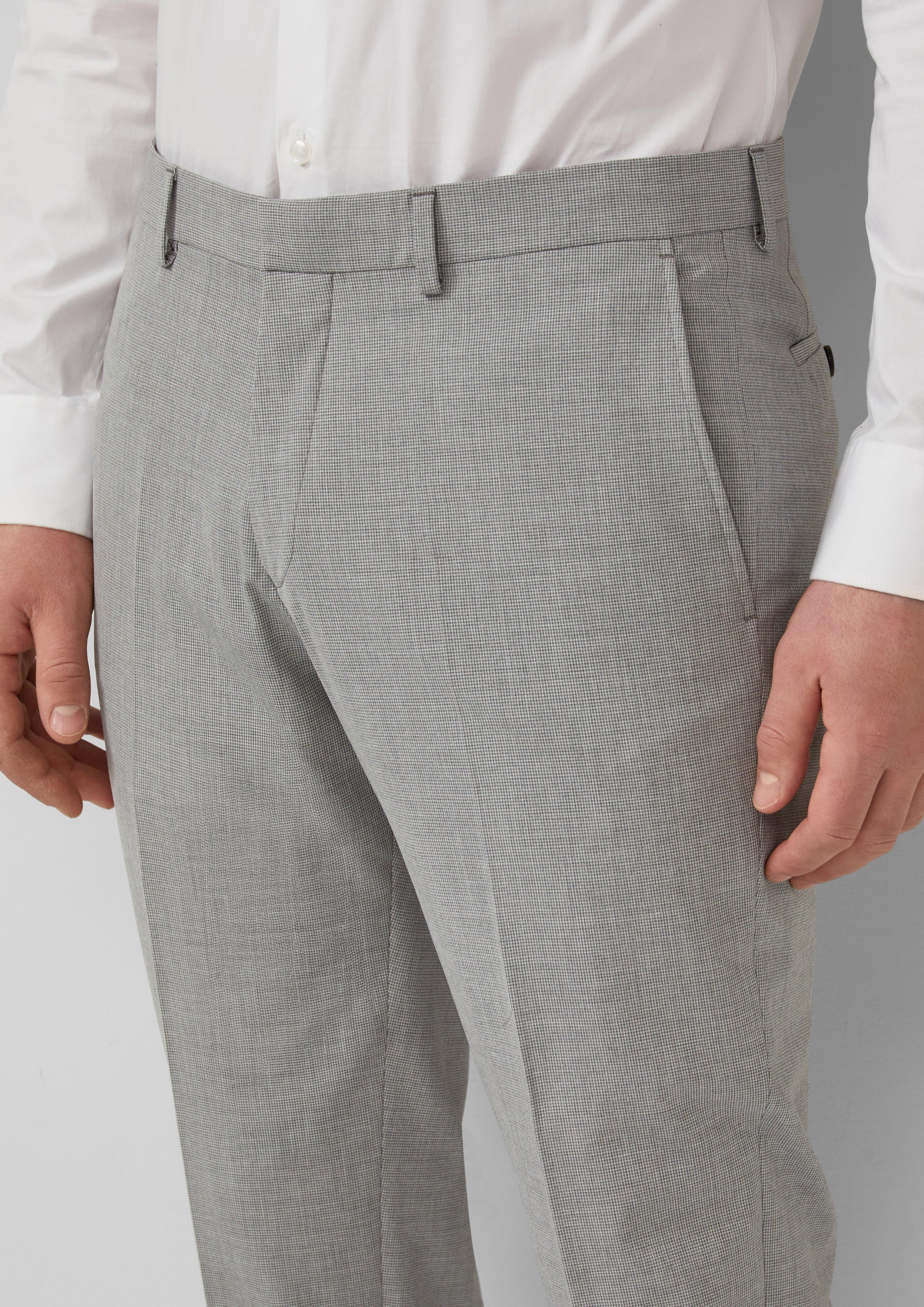 s.O ULTIMATE: Anzughose mit Hahnentritt-Muster