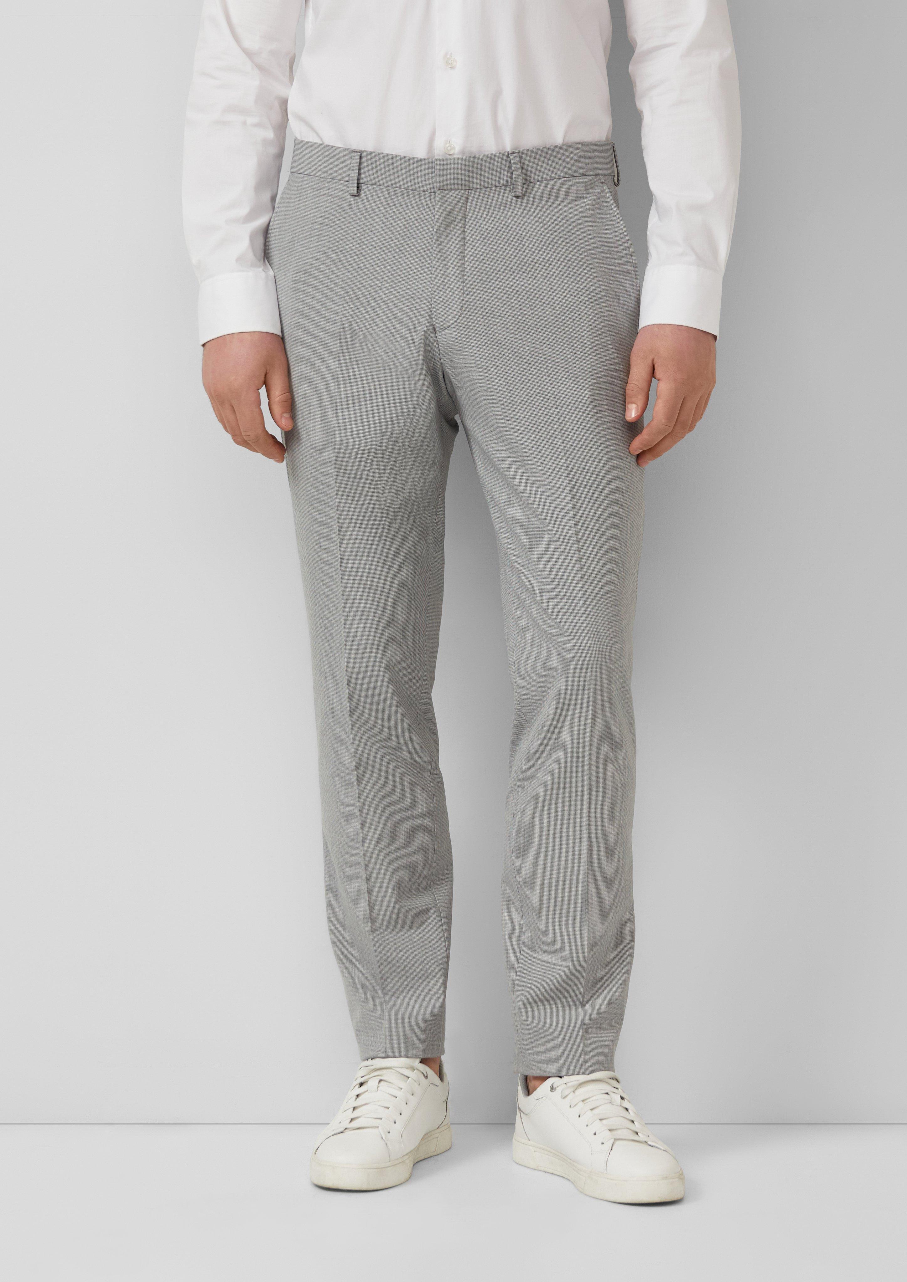 Thumbnail - s.O ULTIMATE: Anzughose mit Hahnentritt-Muster