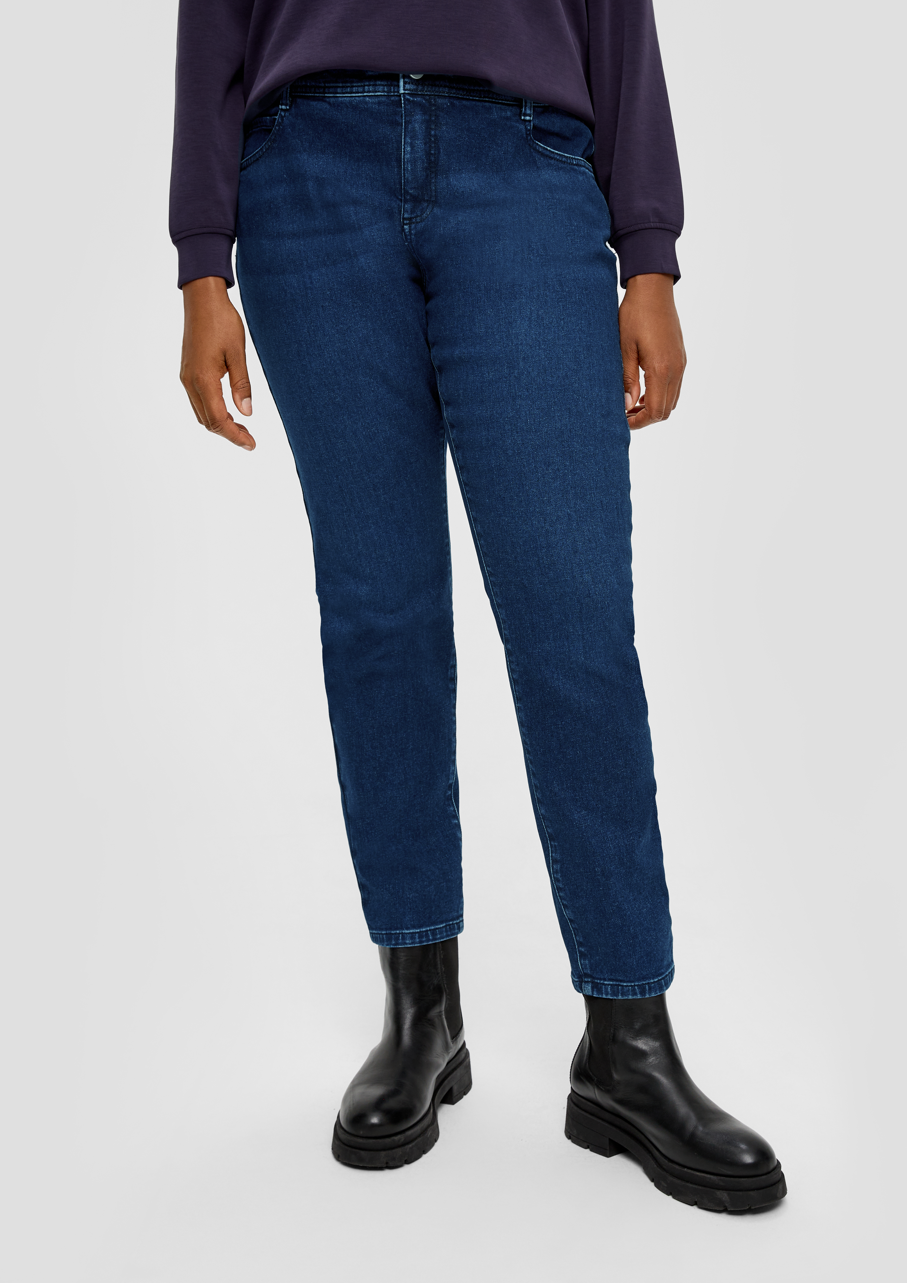 Jeans / skinny fit / mid rise / skinny leg / five-pocket design - blue | s. Oliver