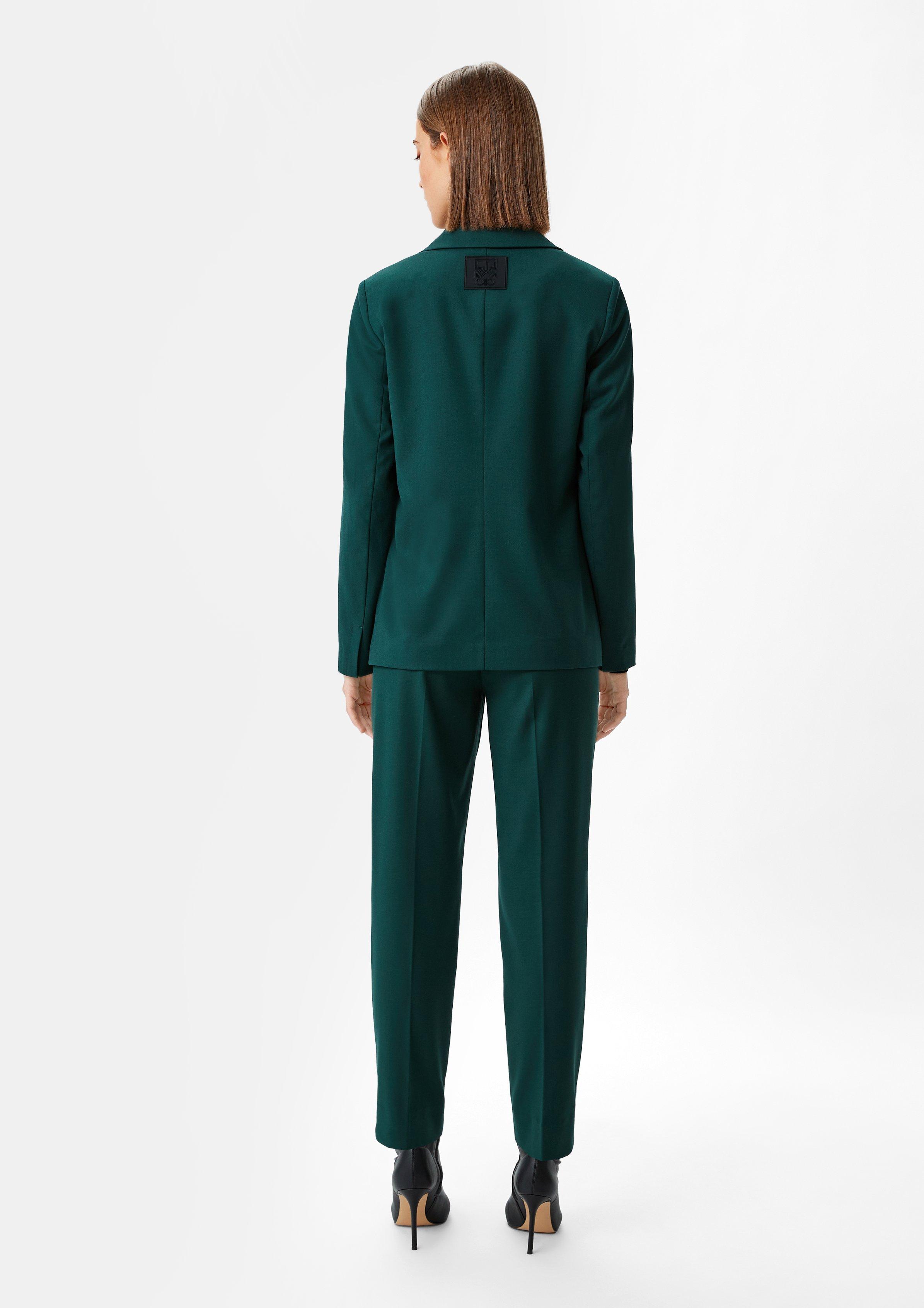 Blazer in a relaxed fit - Green | SCAYLE
