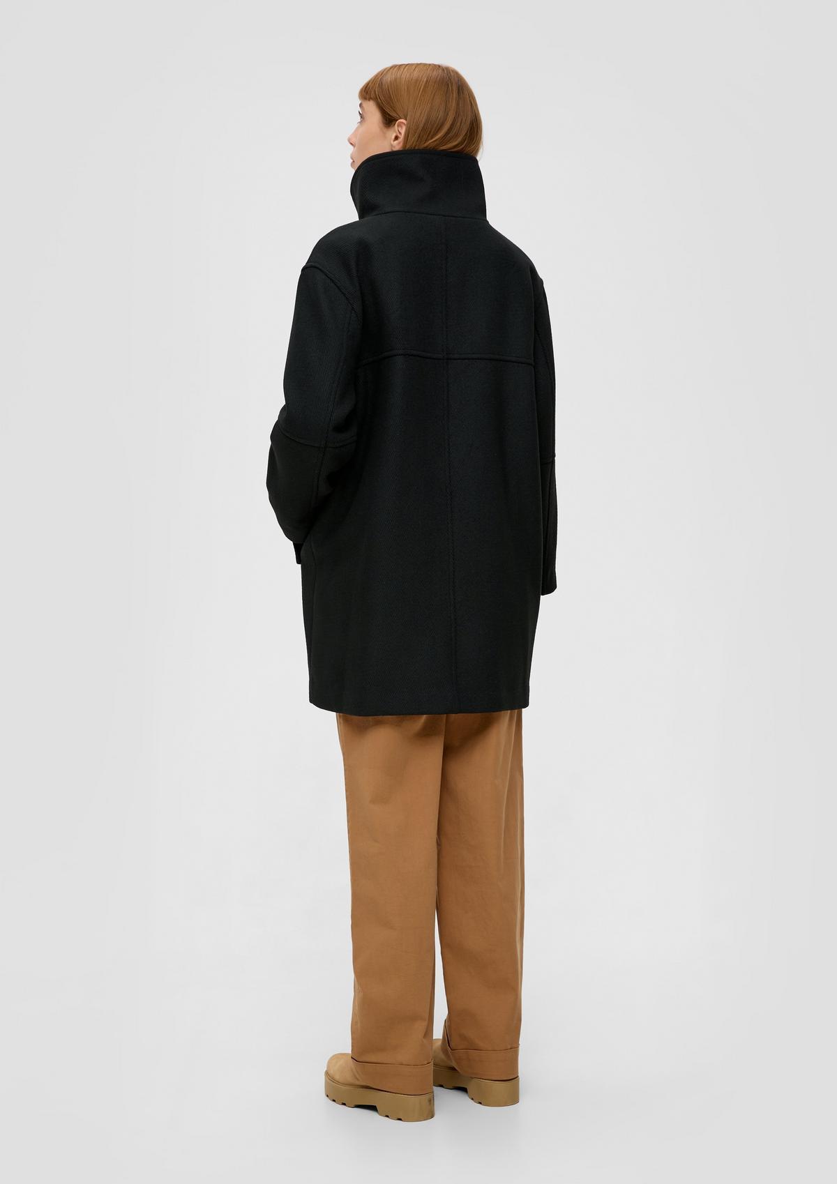 s.Oliver Twill coat in a wool blend