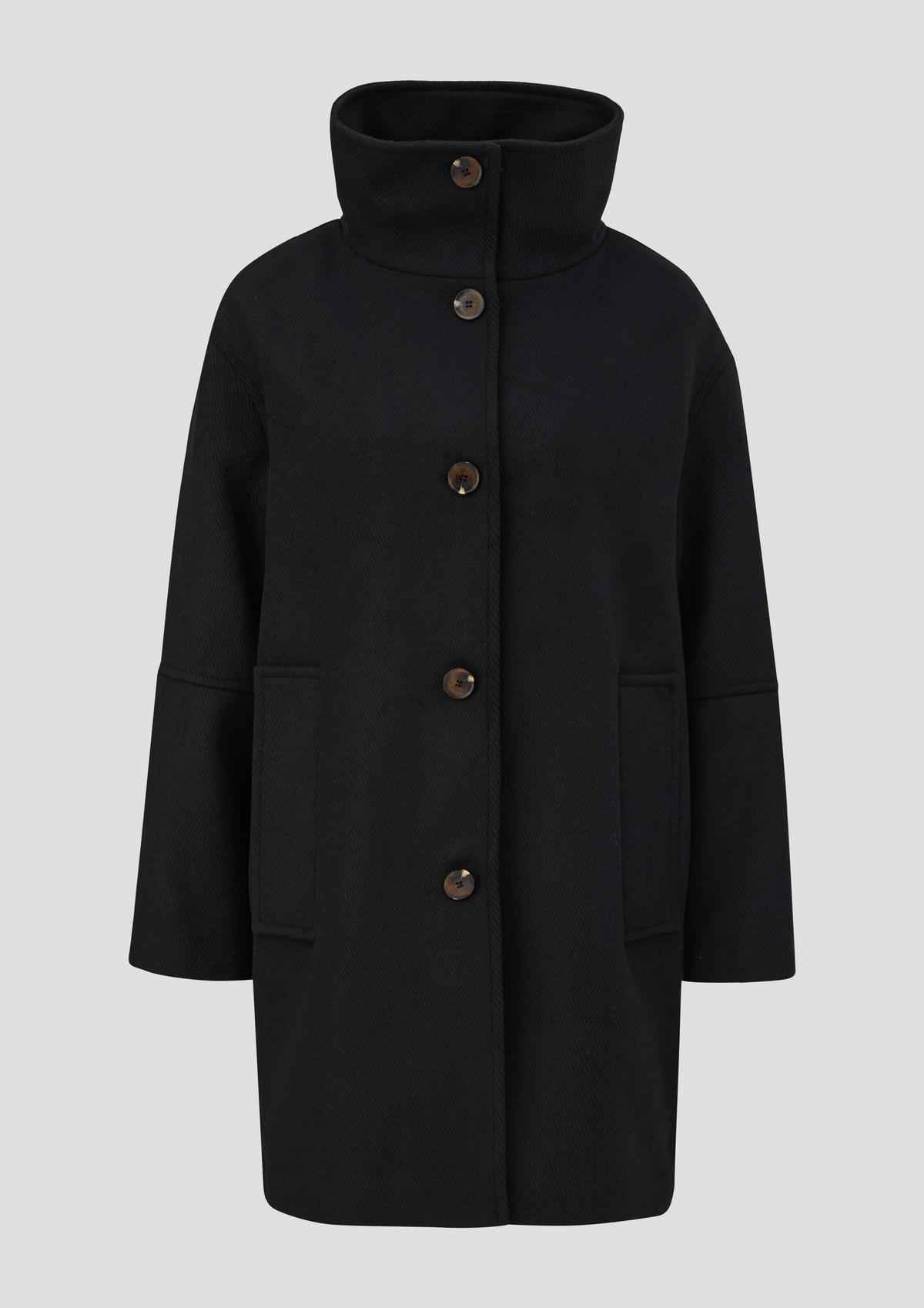 s.Oliver Twill coat in a wool blend