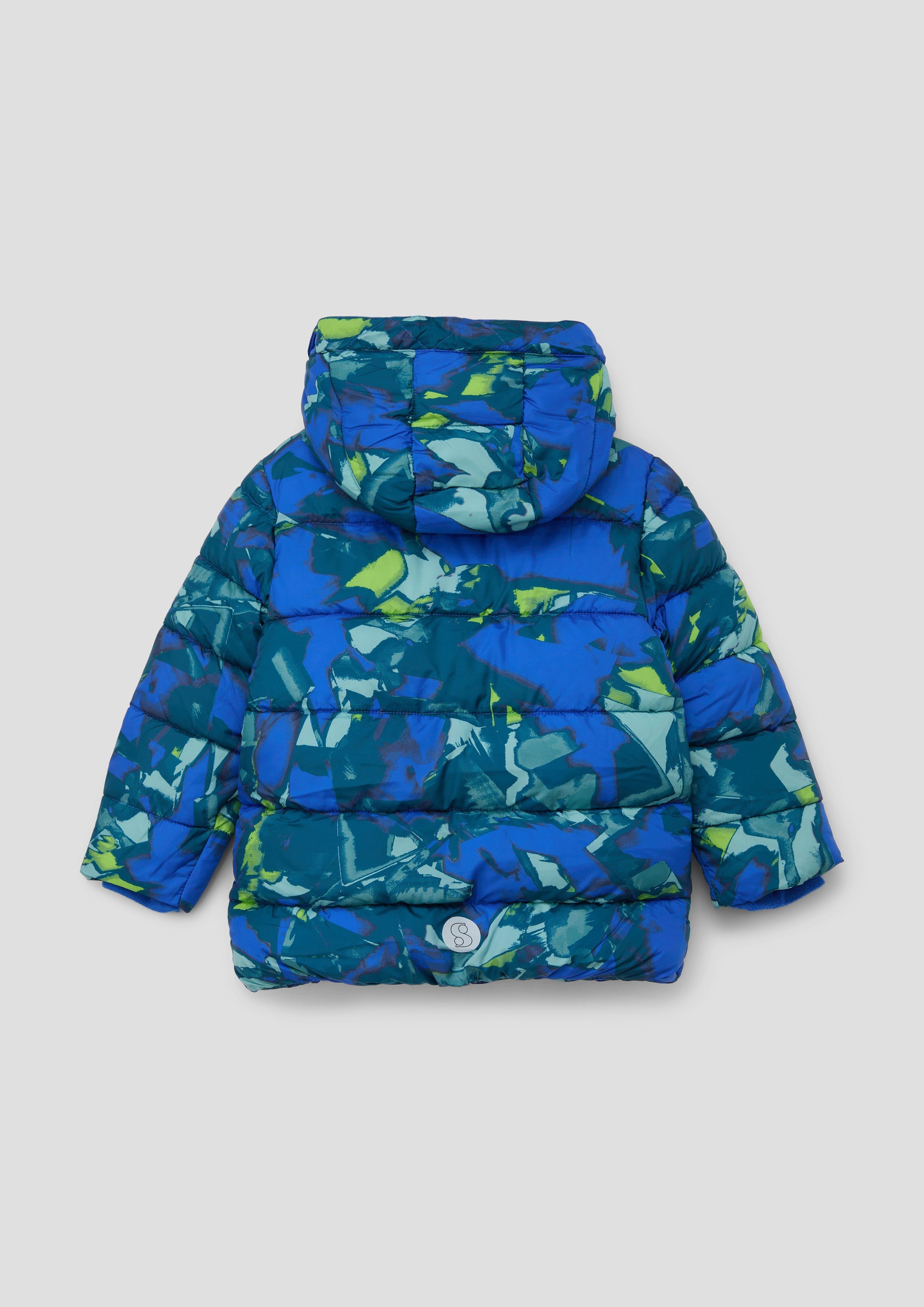 S.Oliver Jungen Steppjacke Mit Kapuze - Allover Print