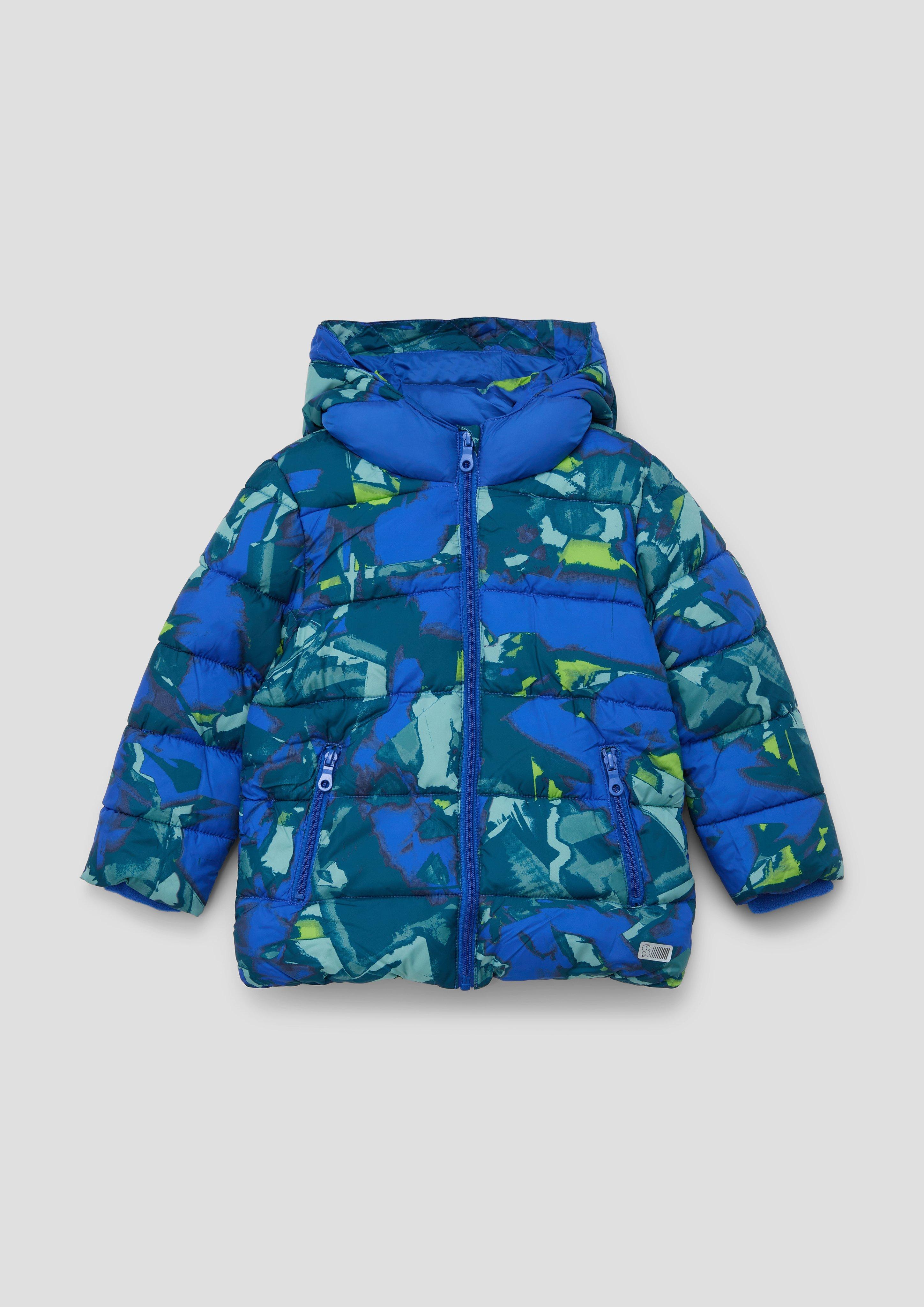 royalblau Steppjacke Kapuze - mit