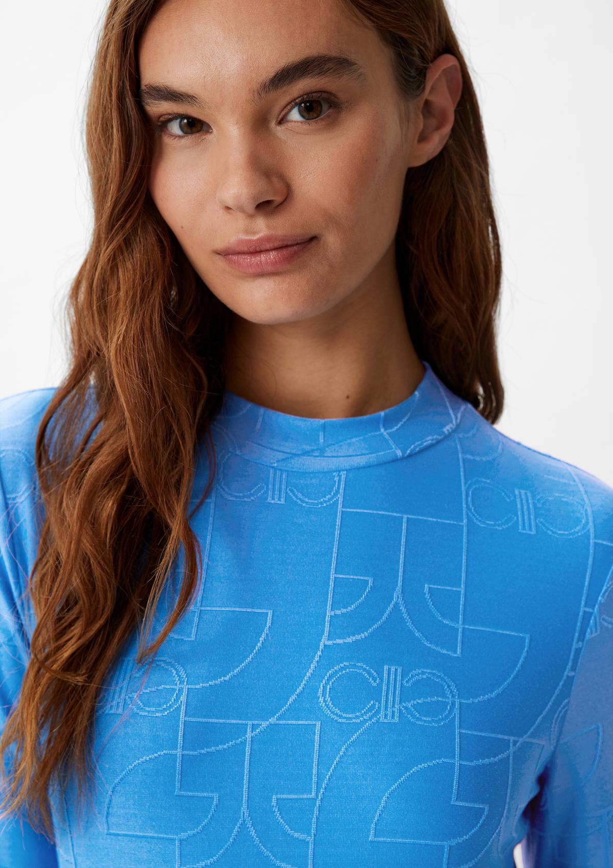 comma Long sleeve top with a logo pattern