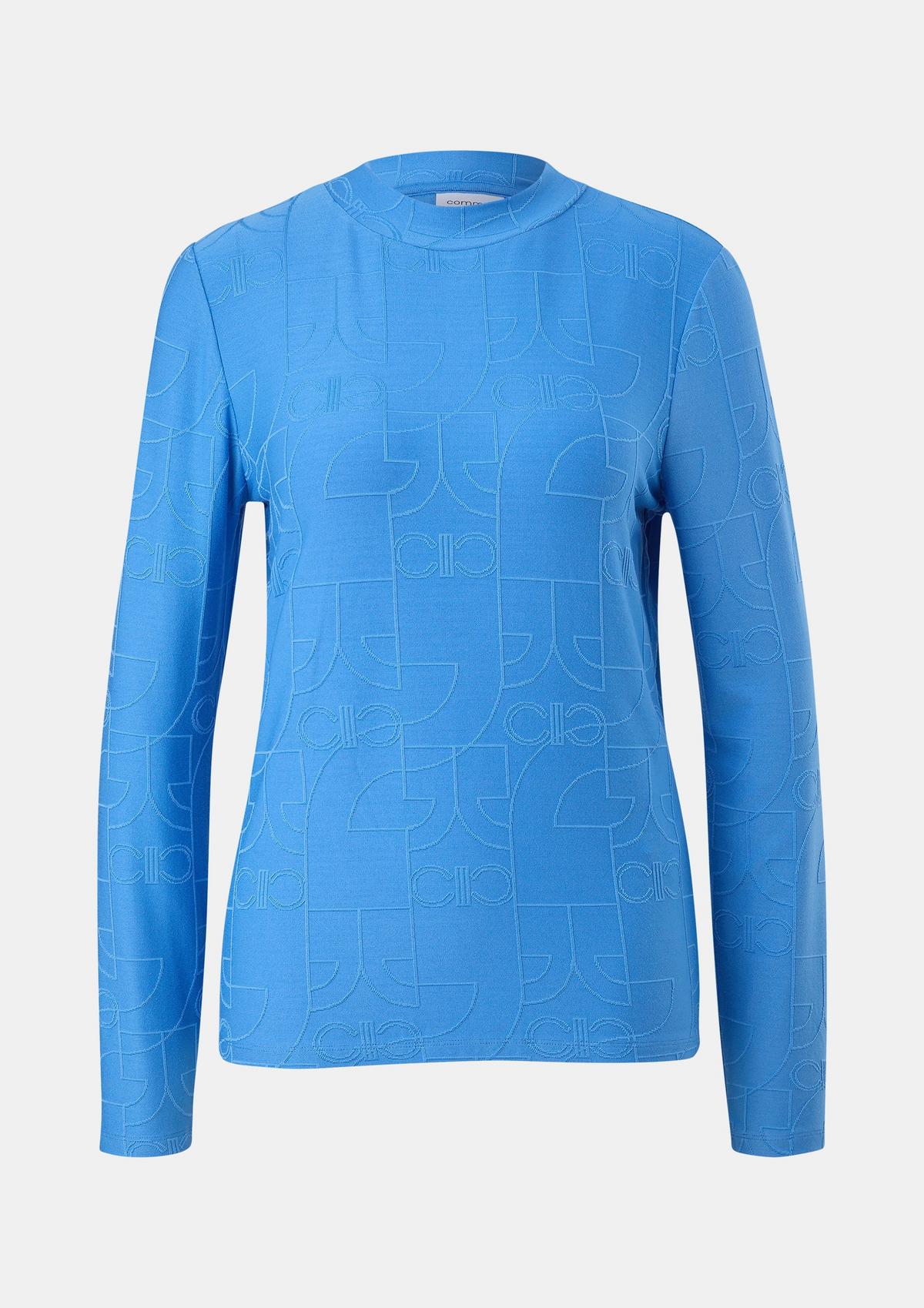 comma Long sleeve top with a logo pattern