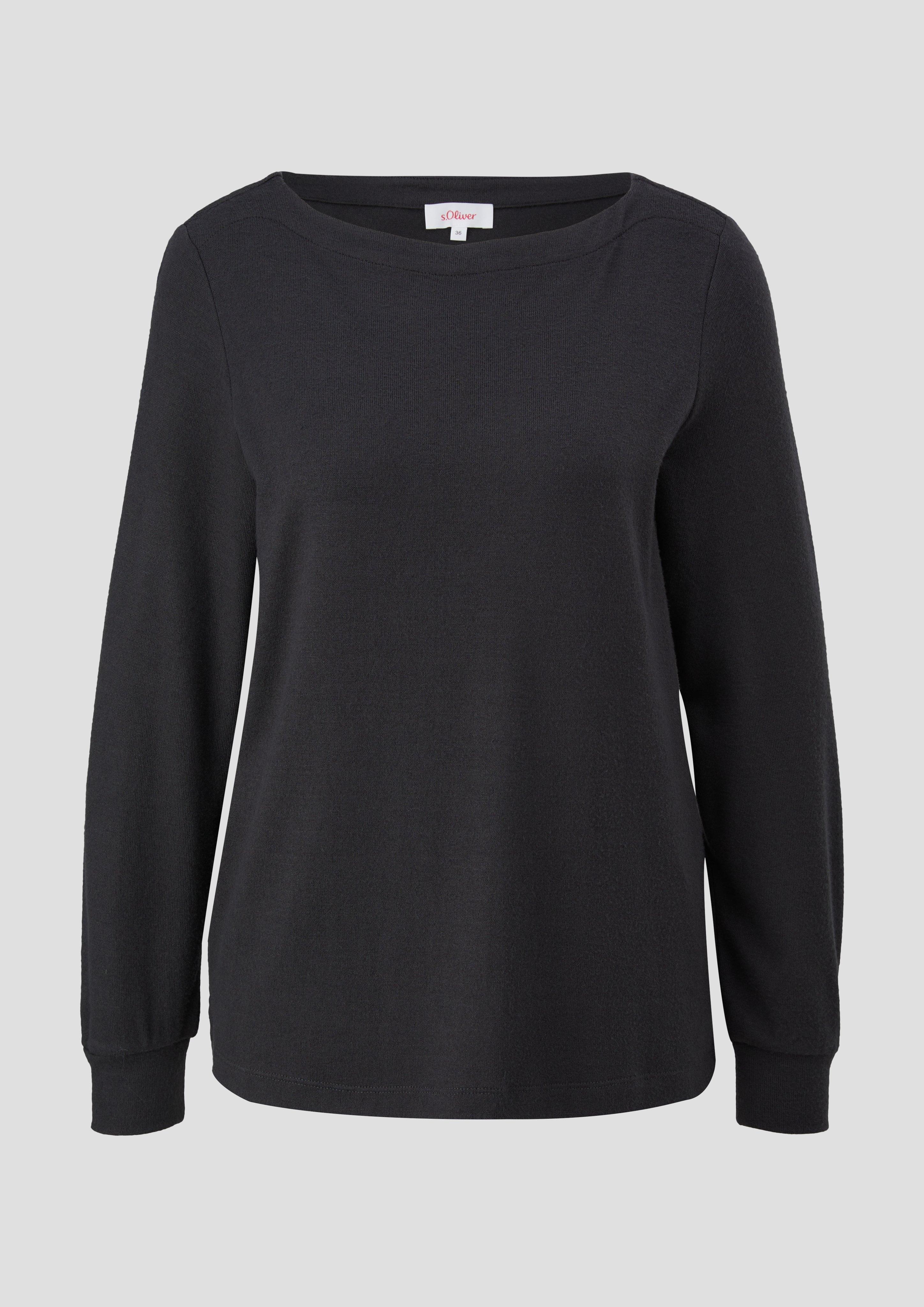 s.Oliver - Longsleeve aus Viskosemix, Damen, grau