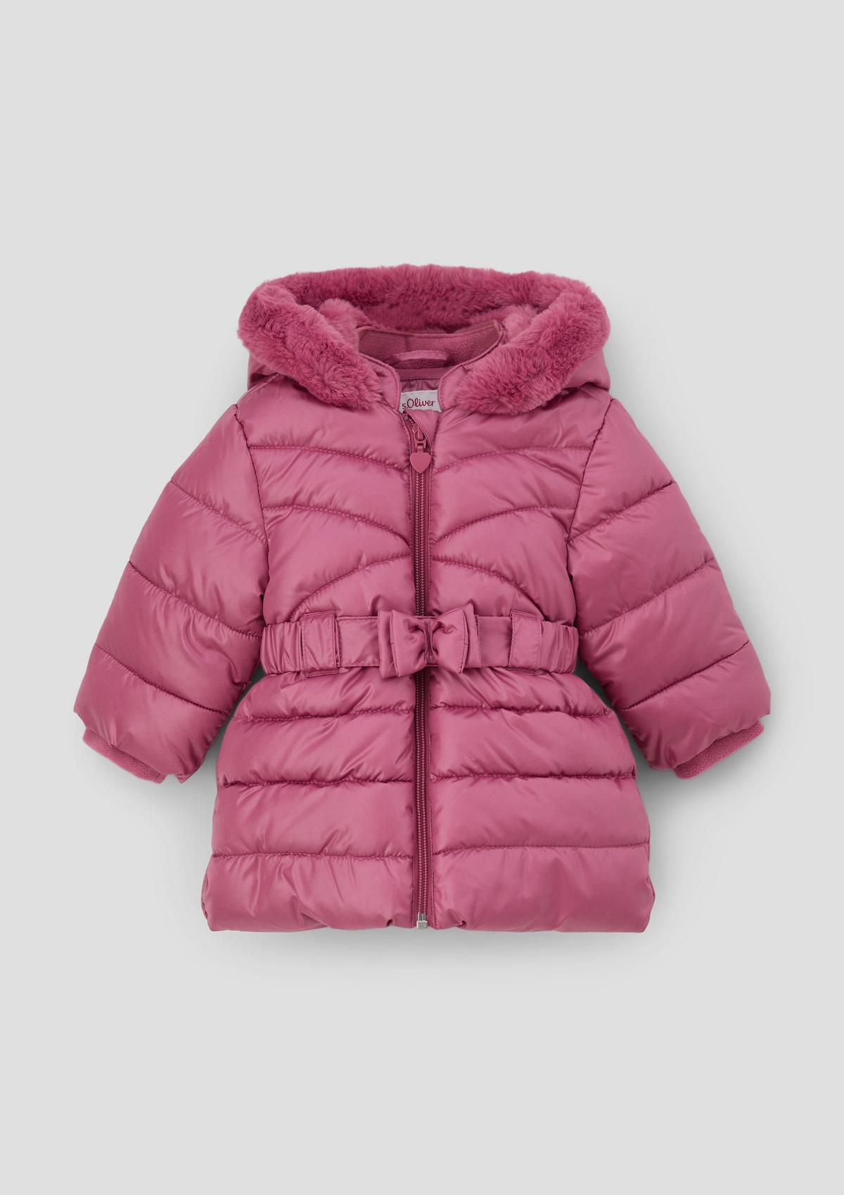 s.Oliver Quilted coat with bow detail