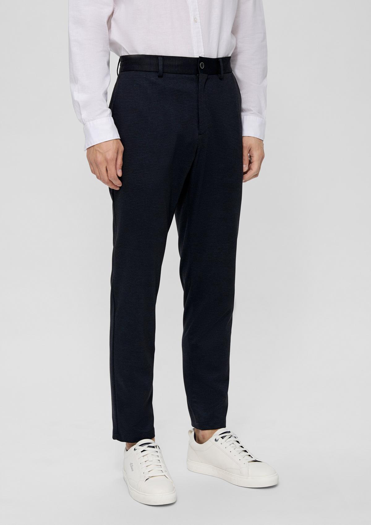 s.Oliver Slim: geruite jogg suit broek