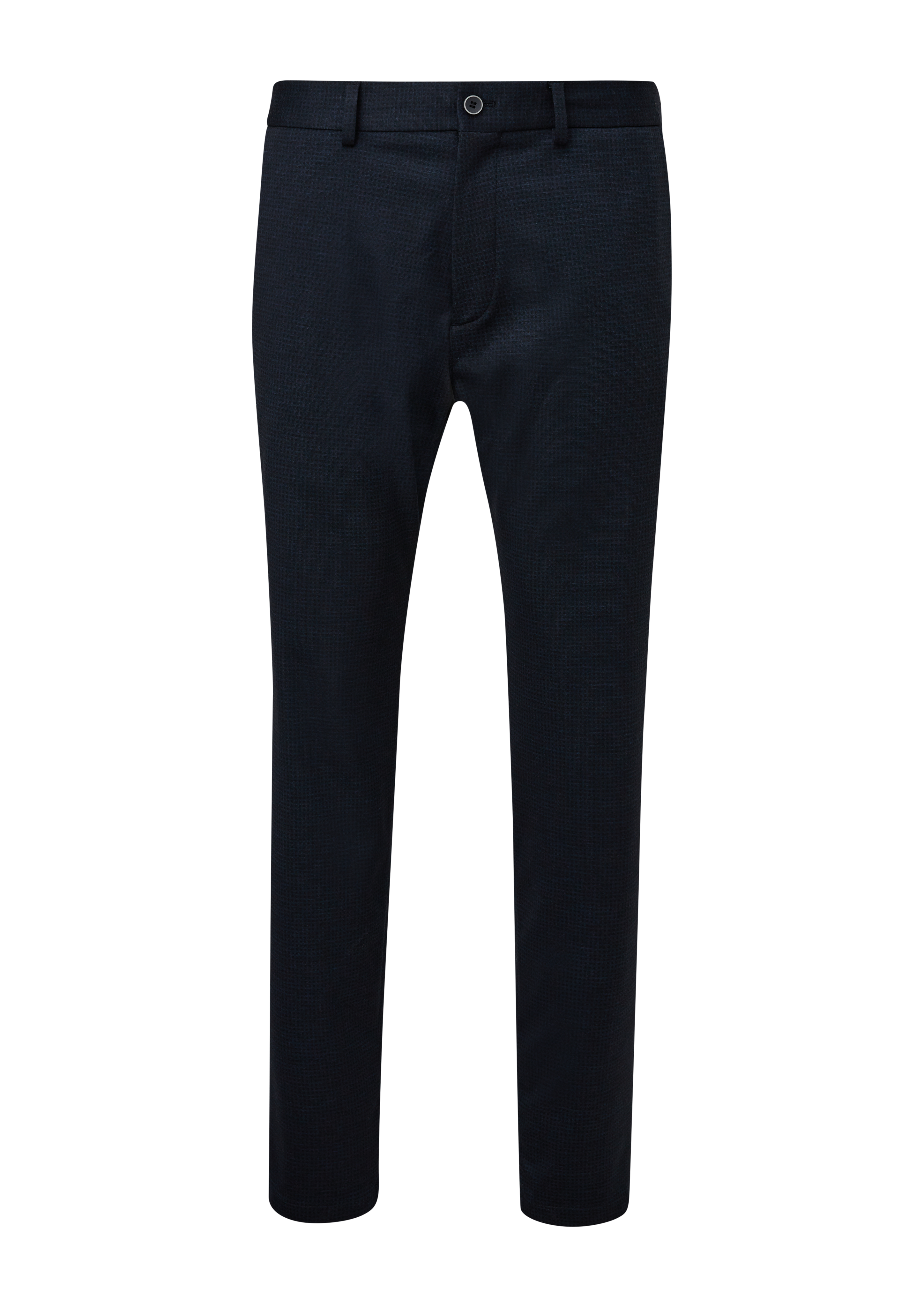 s.Oliver - Slim: Karierte Jogg Suit-Hose, Herren, blau