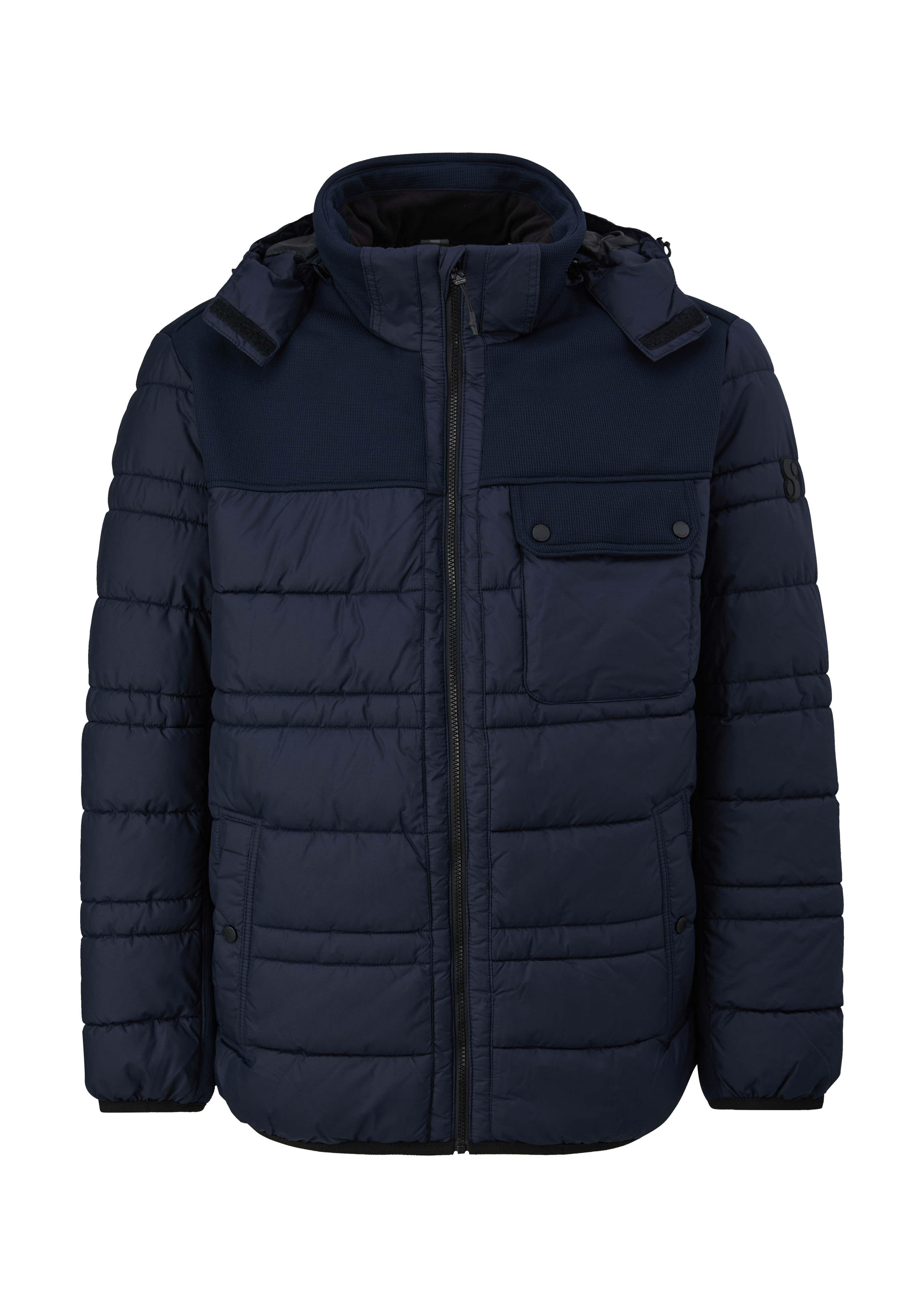 s.Oliver - Steppjacke im Fabricmix, Herren, blau