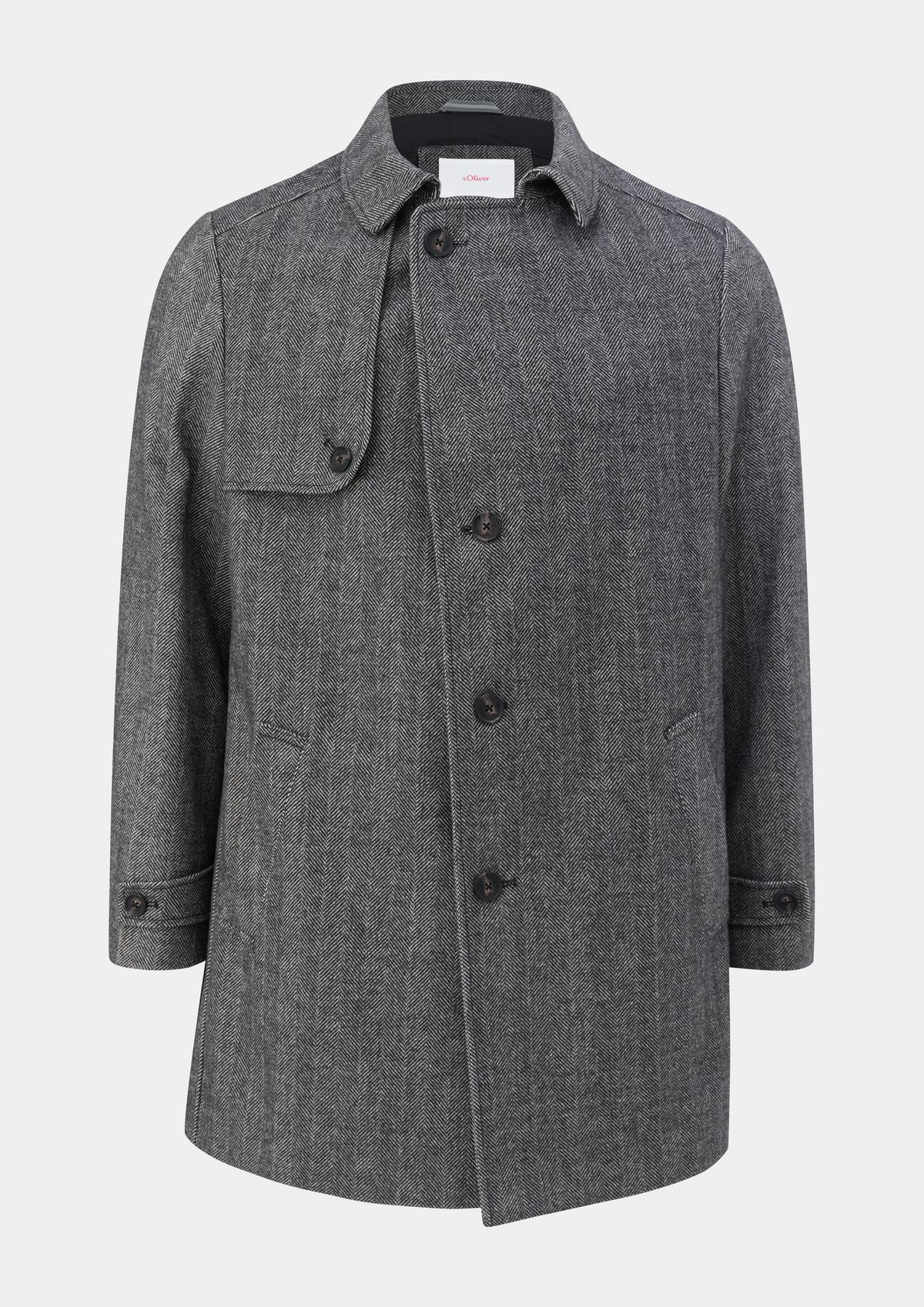 s.Oliver Lined coat in a wool blend