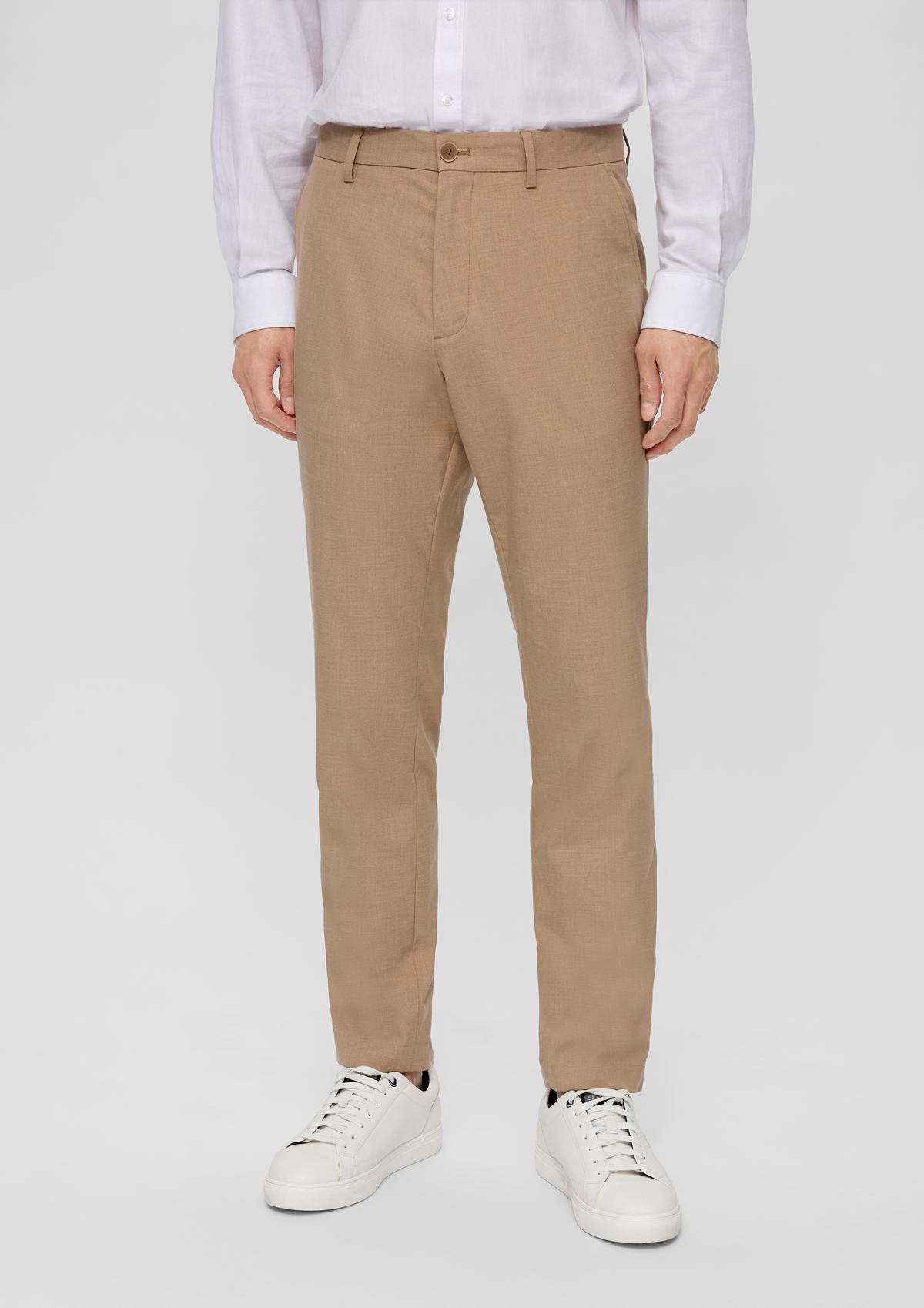 s.Oliver Slim fit: Viscose blend trousers