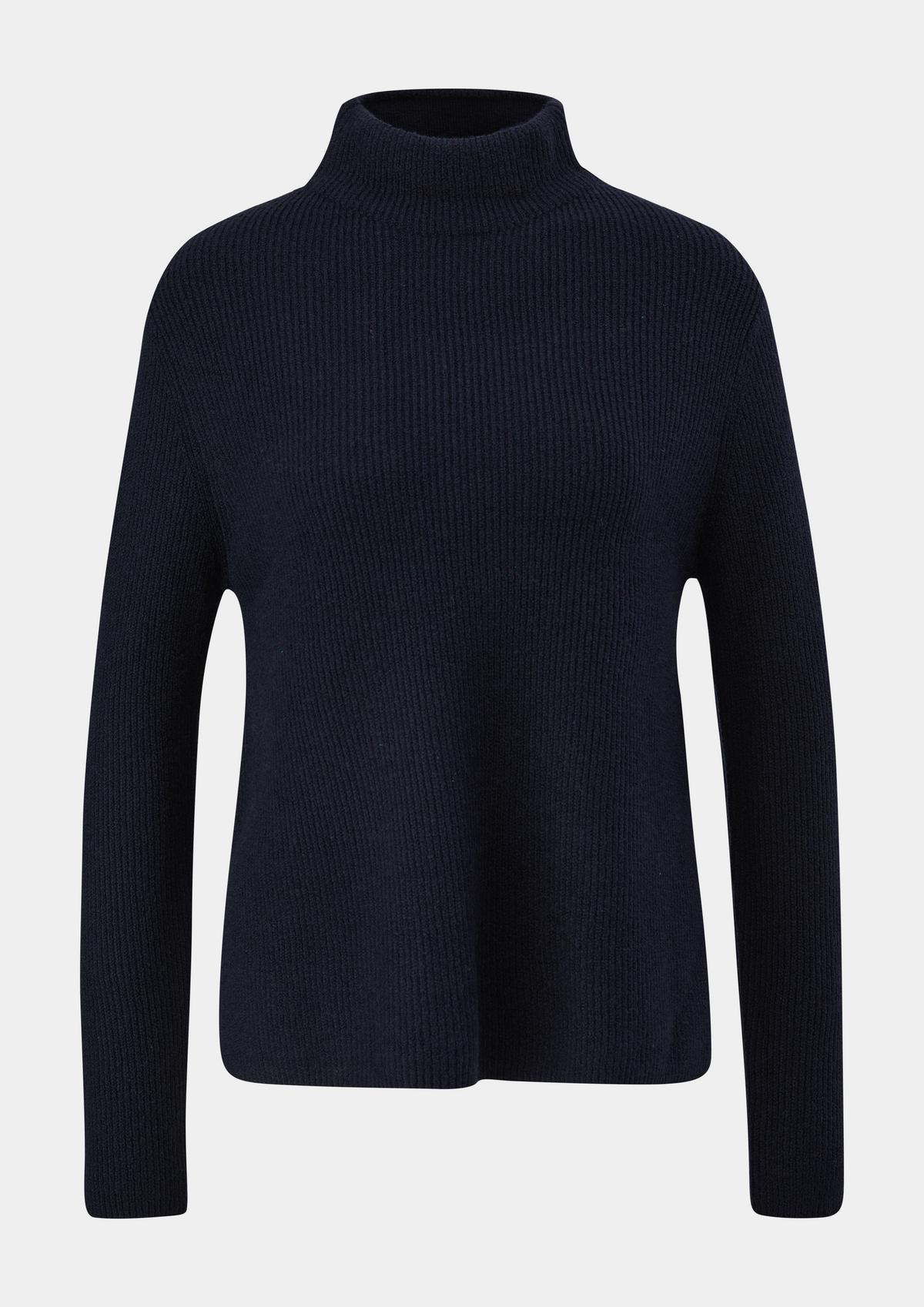 s.Oliver Knitted jumper with a stand-up collar