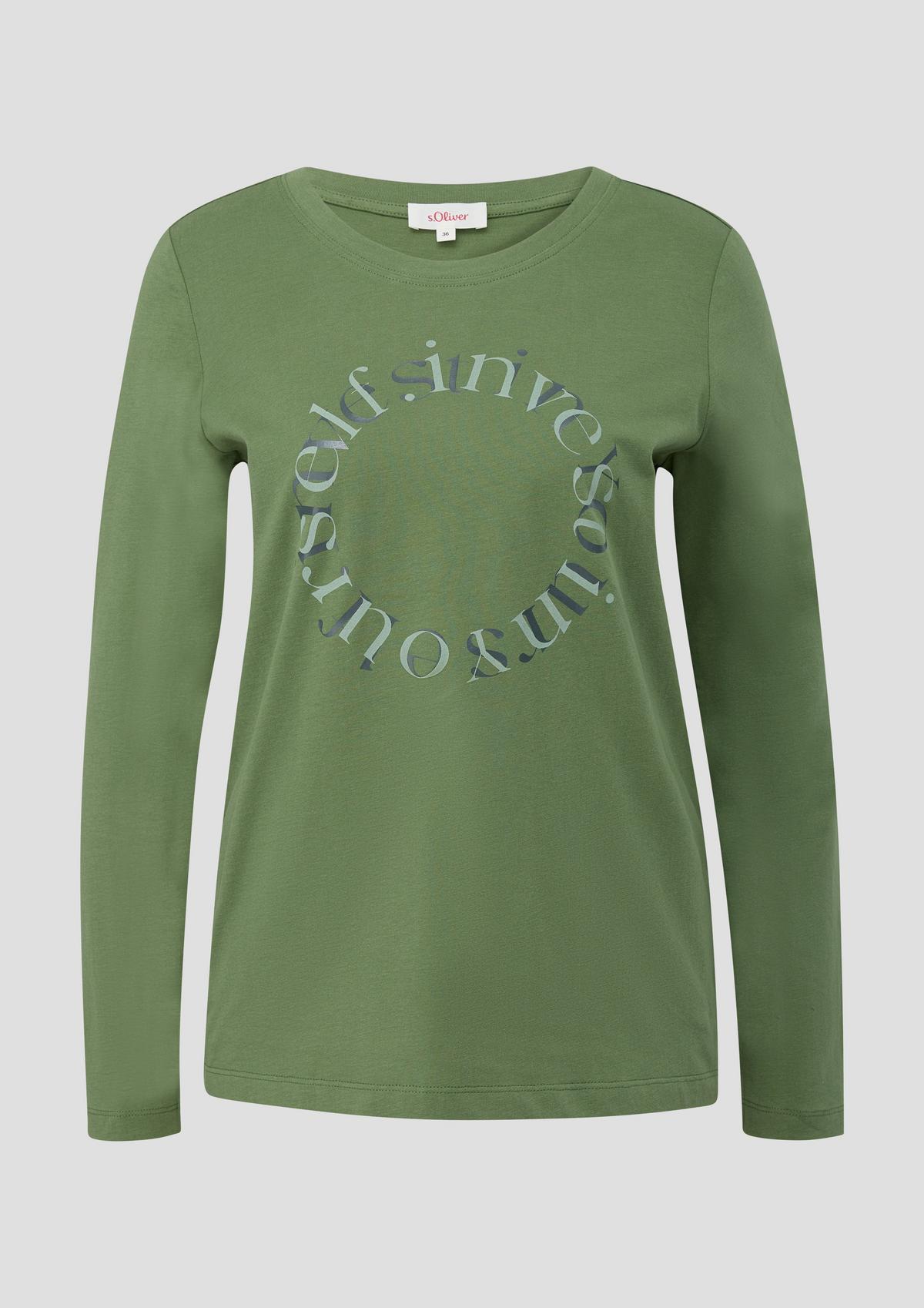 s.Oliver T-shirt à manches longues orné d’une inscription imprimée
