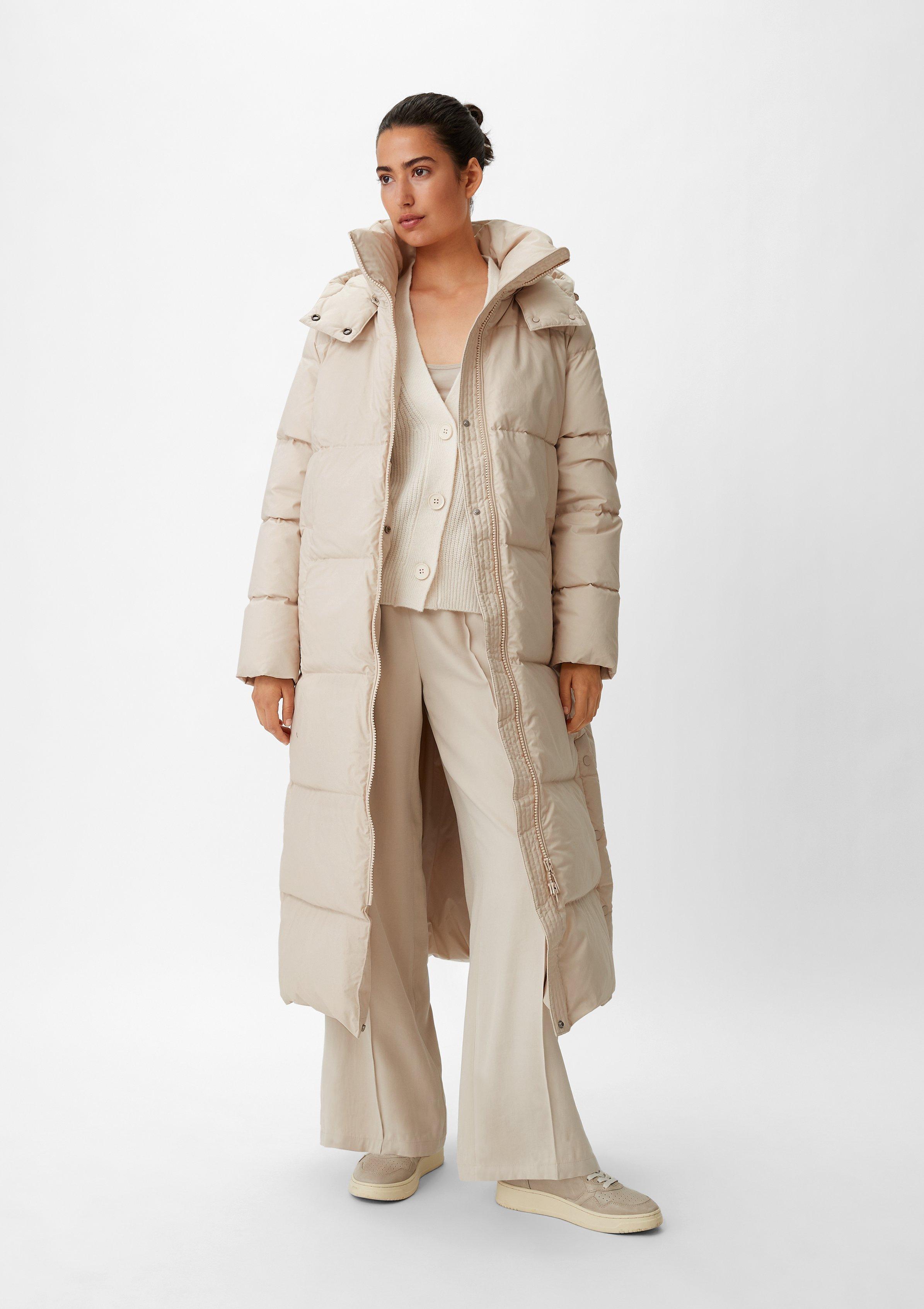 Down coat with quilting - beige | Comma