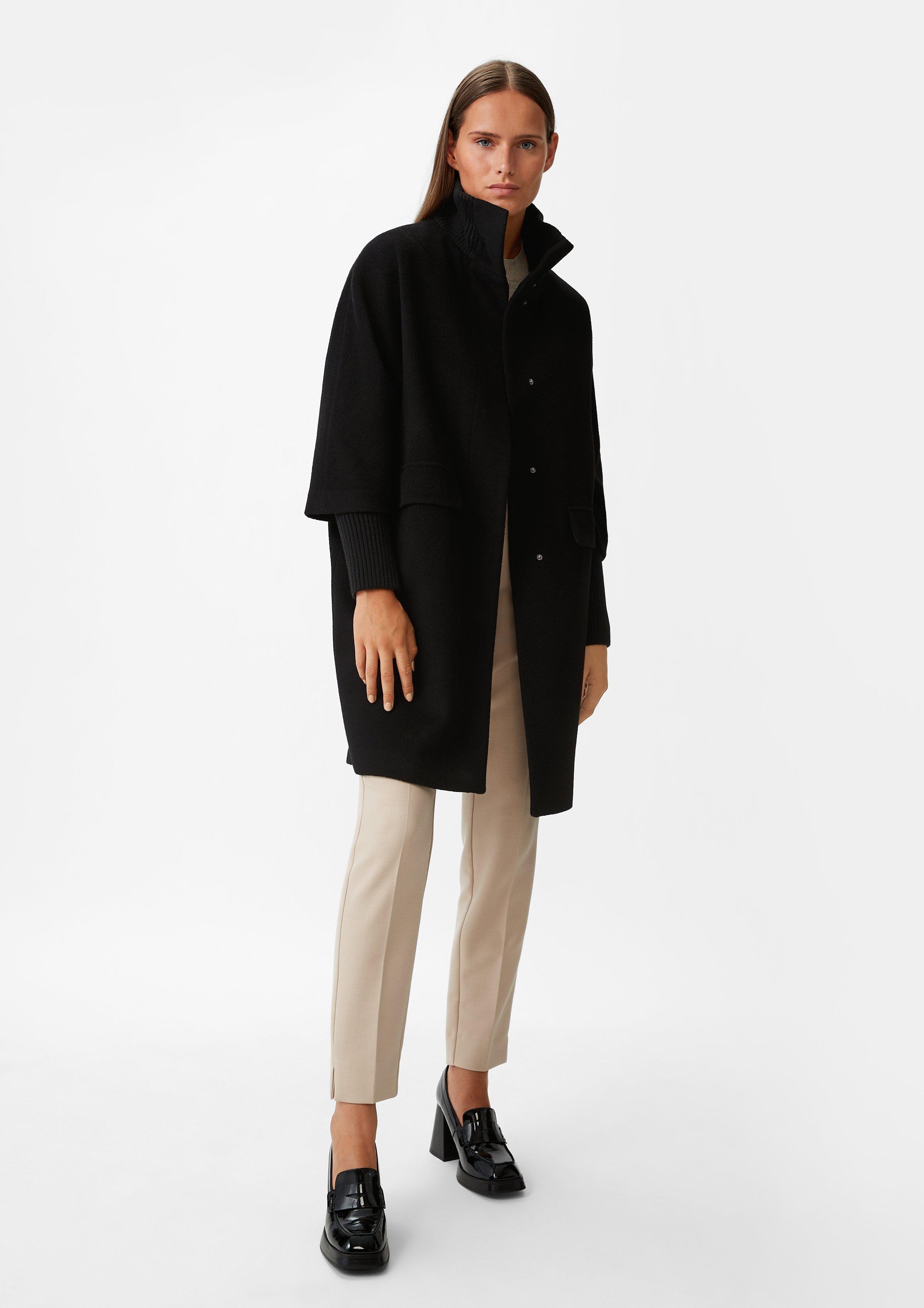 【M TO R】SOUTIEN COLLAR SINGLE COAT ブラック 2137247.9999_outfit