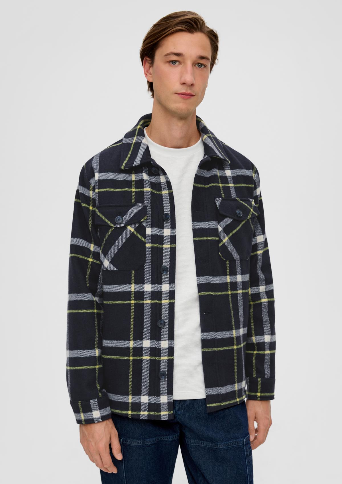 Overshirt in flannel fabric