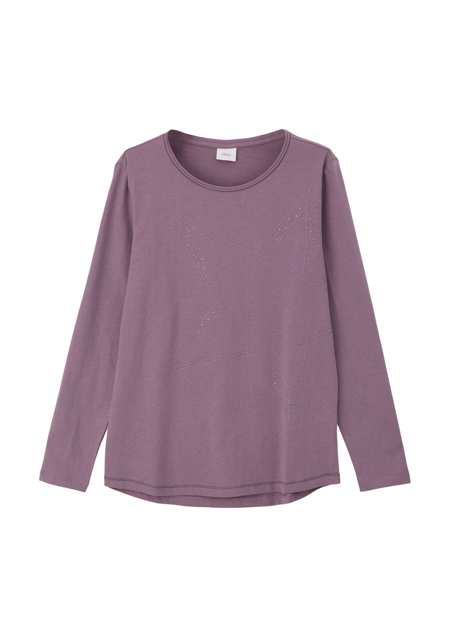 s.Oliver - Longsleeve im Loose Fit, Mädchen, lila