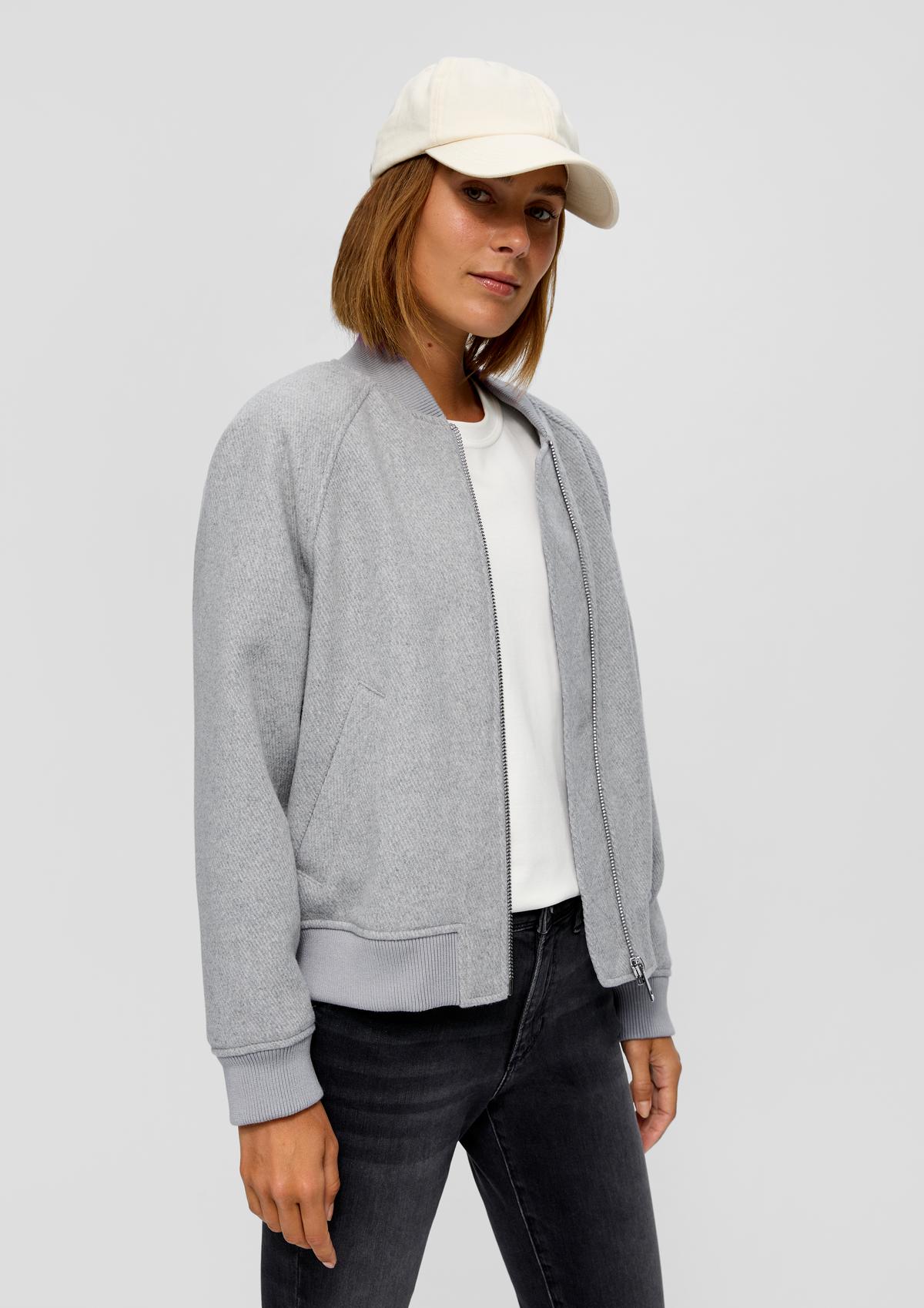 Outdoor jacket in a wool blend