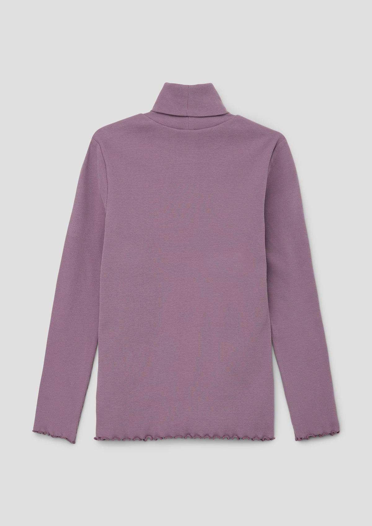 s.Oliver Polo neck jumper with a ribbed texture