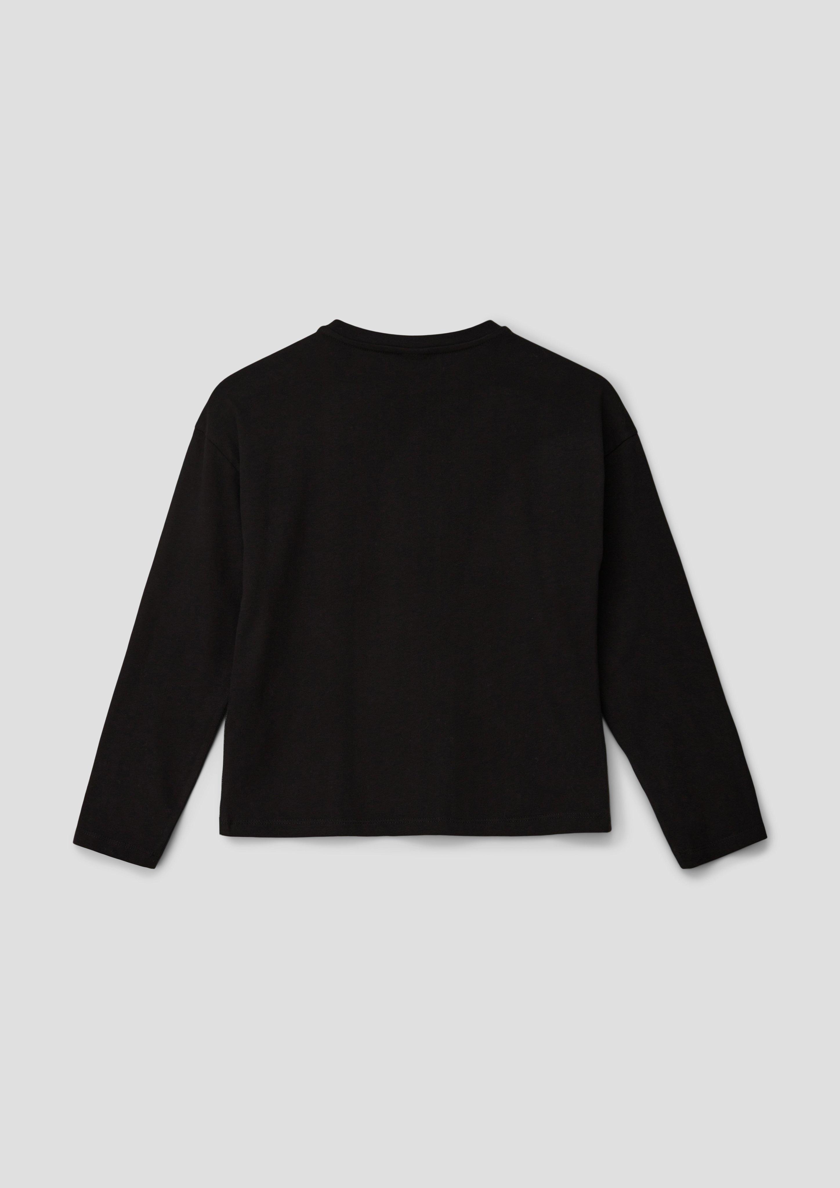 S.Oliver Longsleeve Damen – Aus Weicher Baumwolle, Mit Frontprint & Raglanärmeln