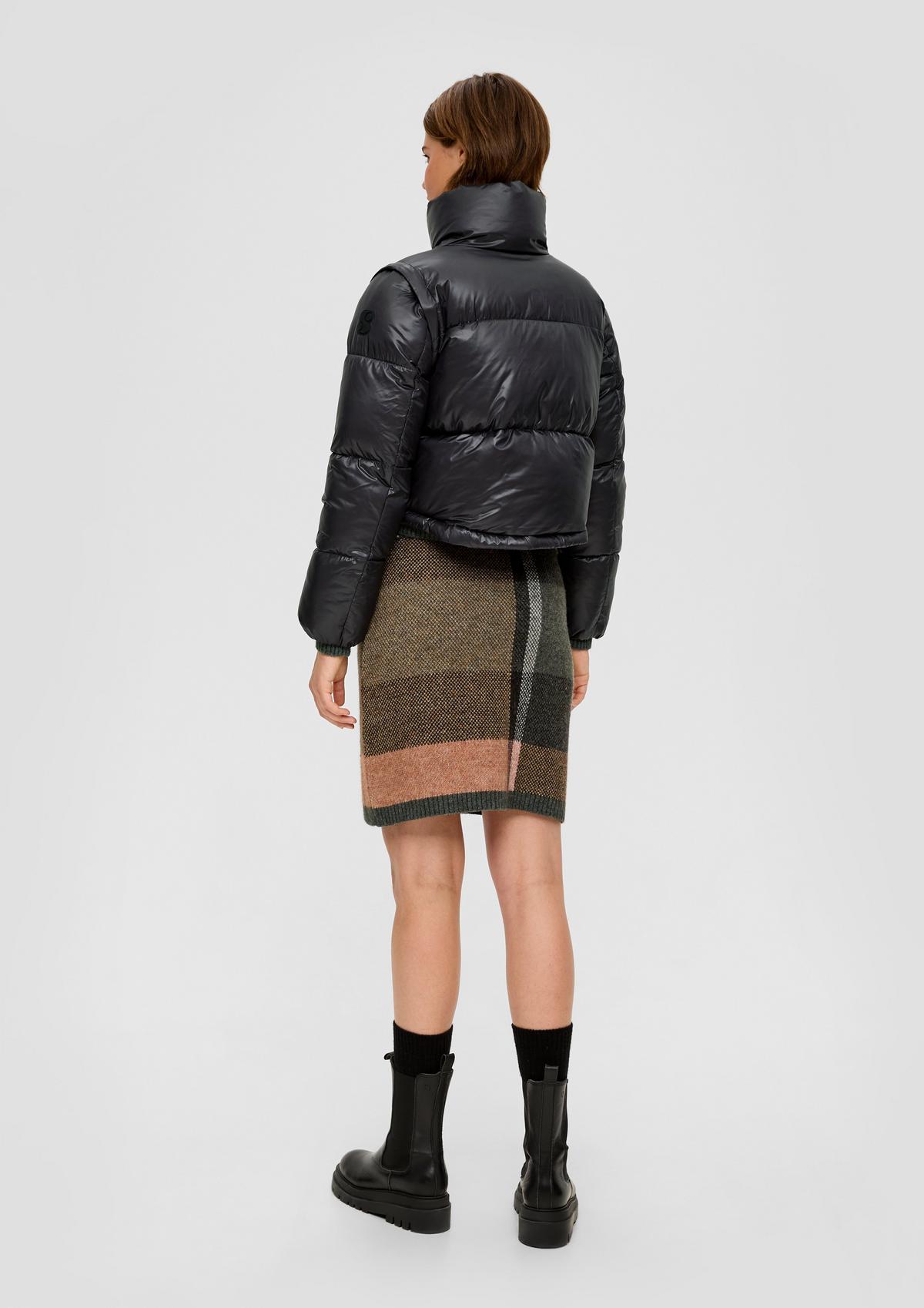 s.Oliver Short puffer jacket with removable sleeves