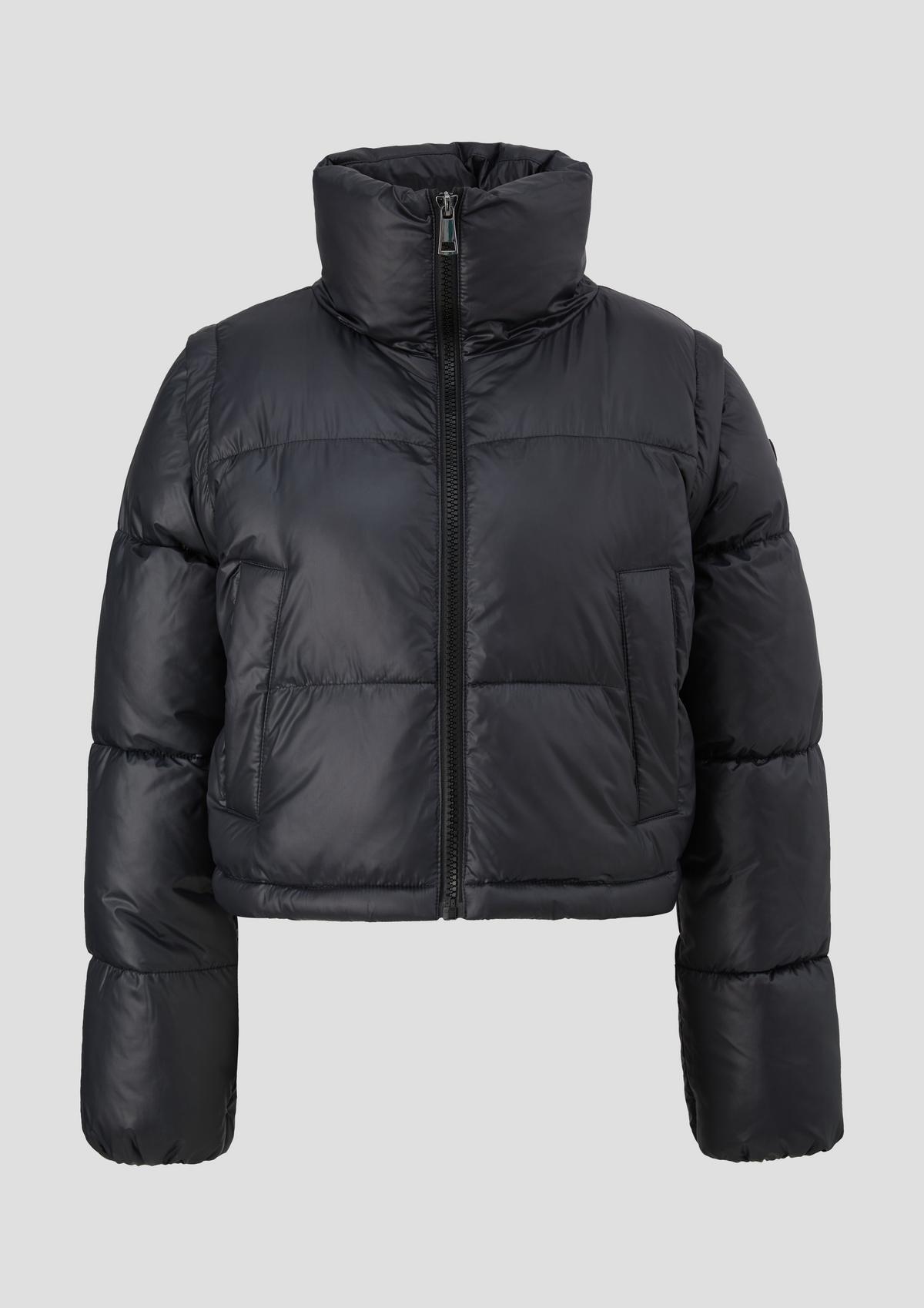 s.Oliver Short puffer jacket with removable sleeves