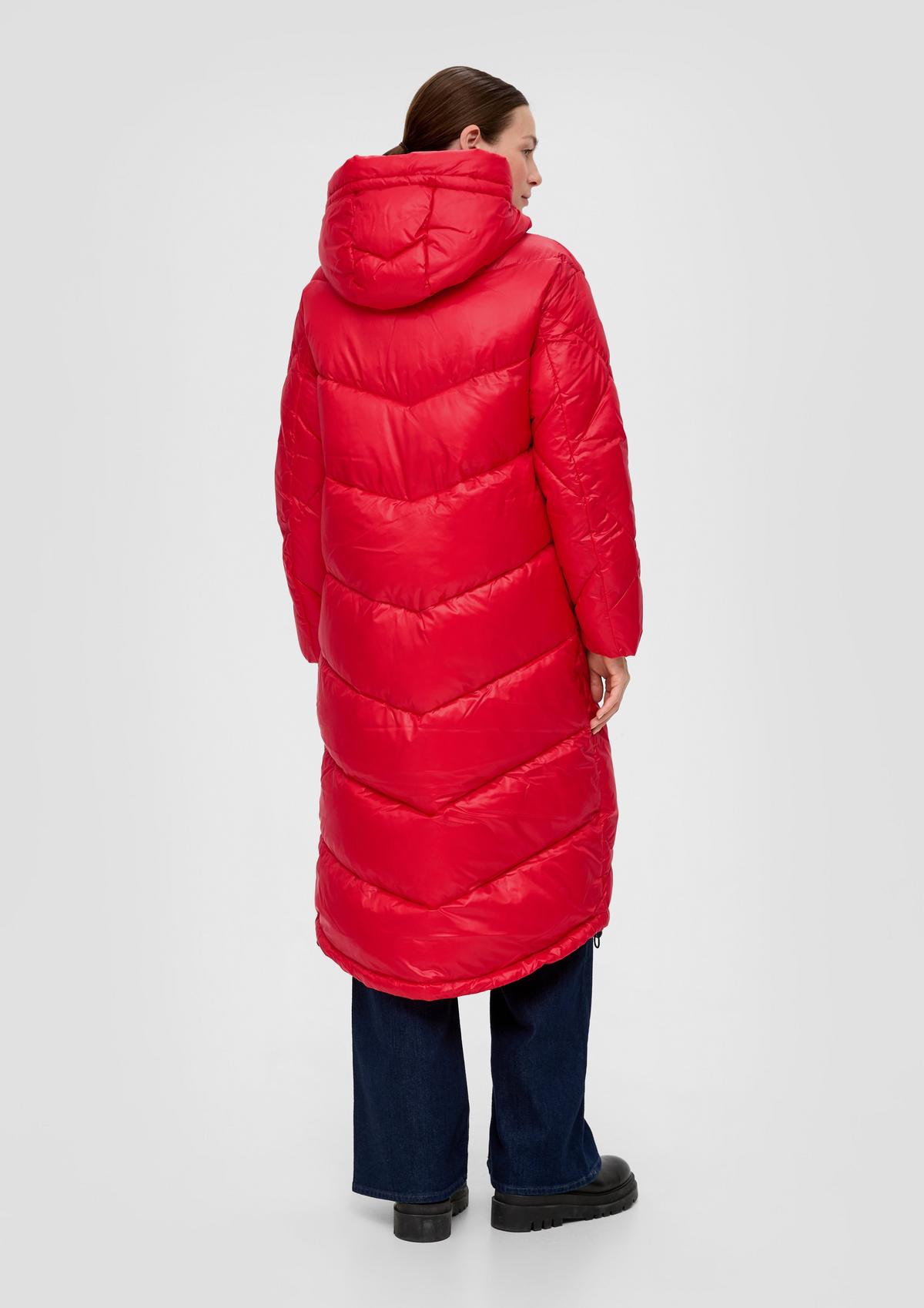 s.Oliver Coat with a hood and quilted pattern