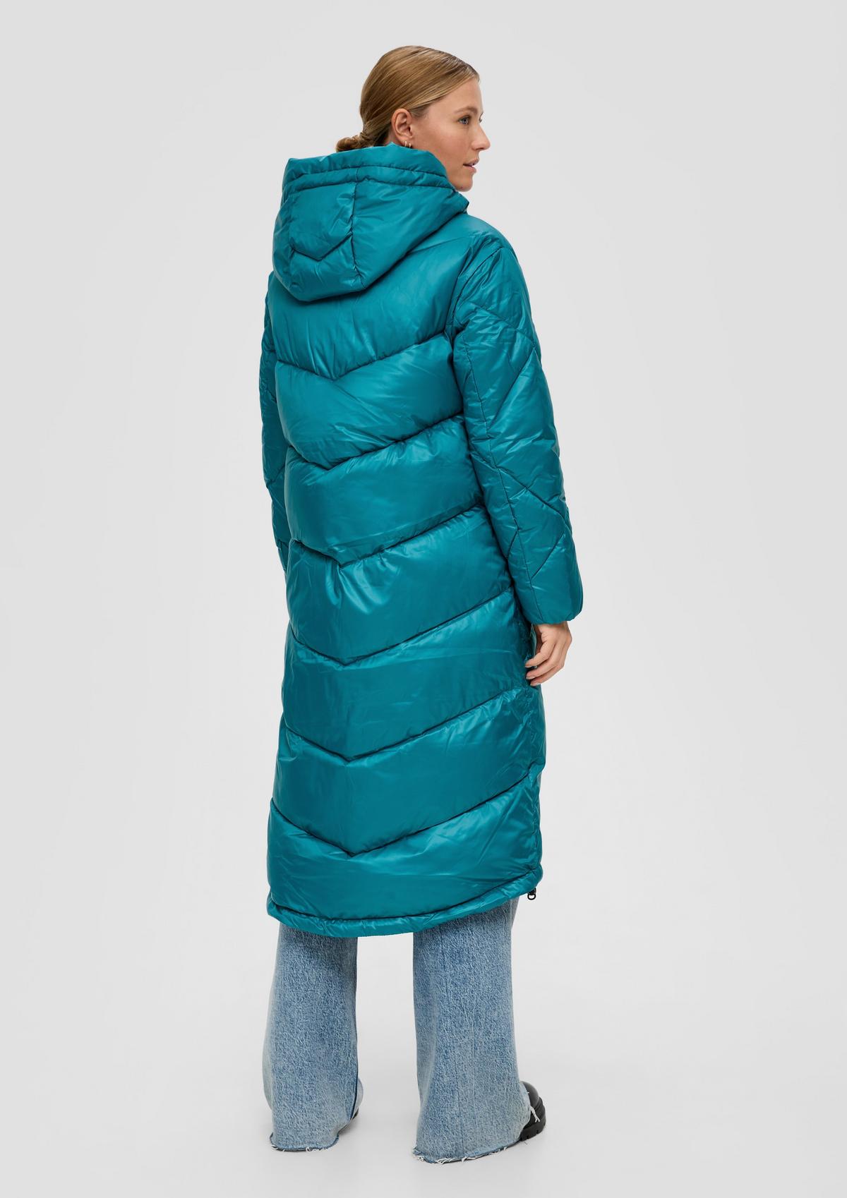 s.Oliver Coat with a hood and quilted pattern