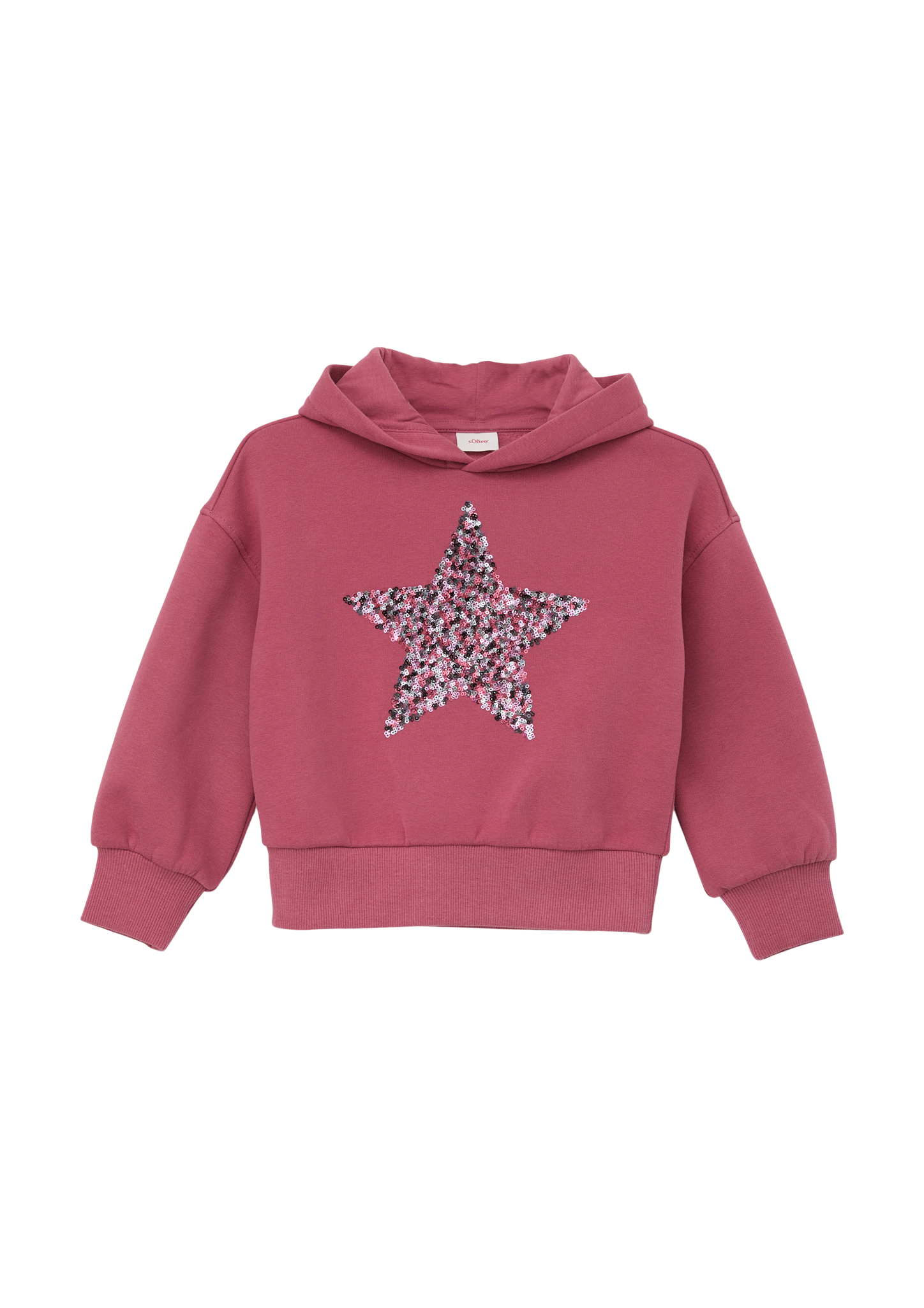 s.Oliver - Sweatshirt mit Pailletten-Stern, Kinder, Rosa