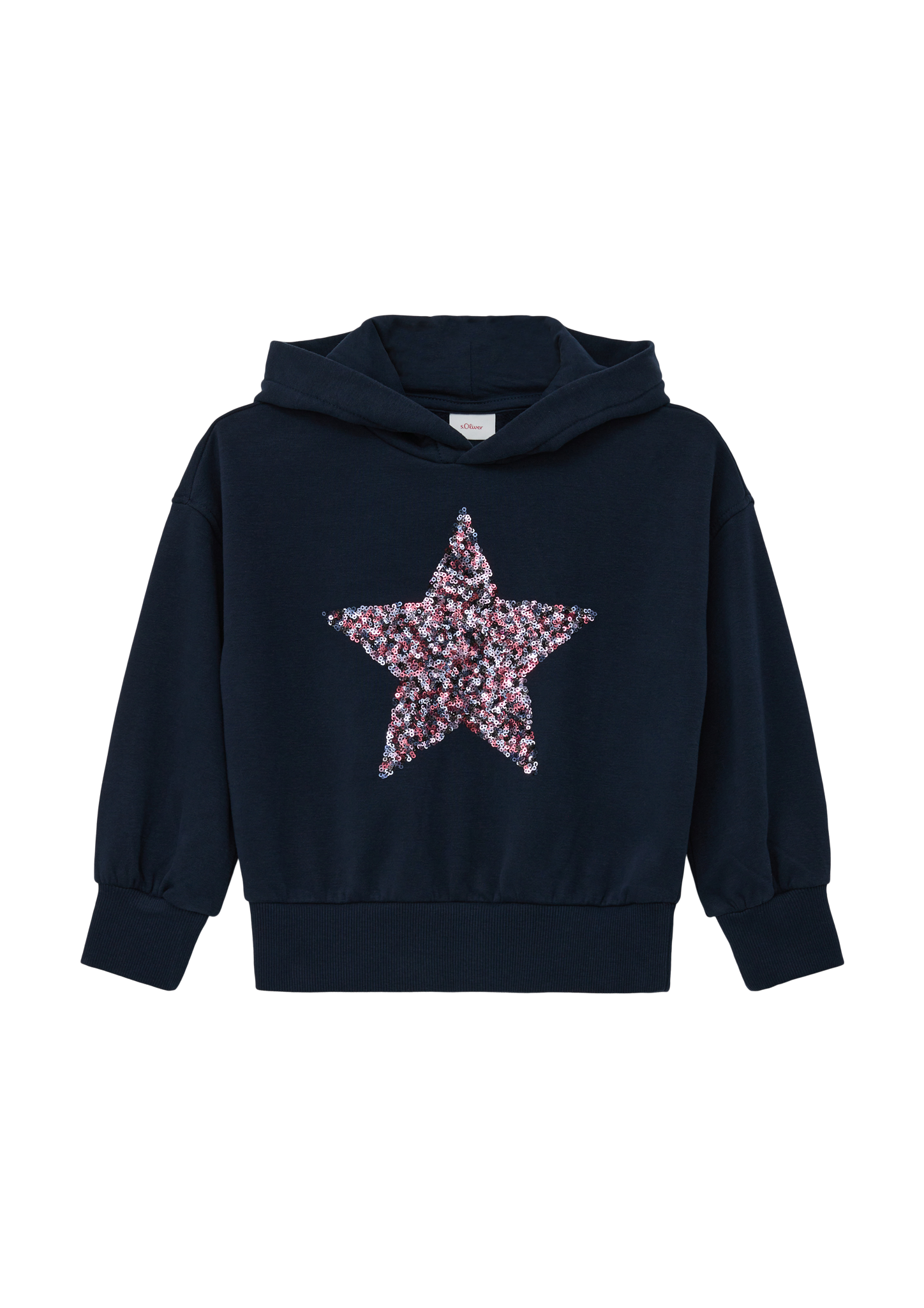 s.Oliver - Sweatshirt mit Pailletten-Stern, Kinder, blau