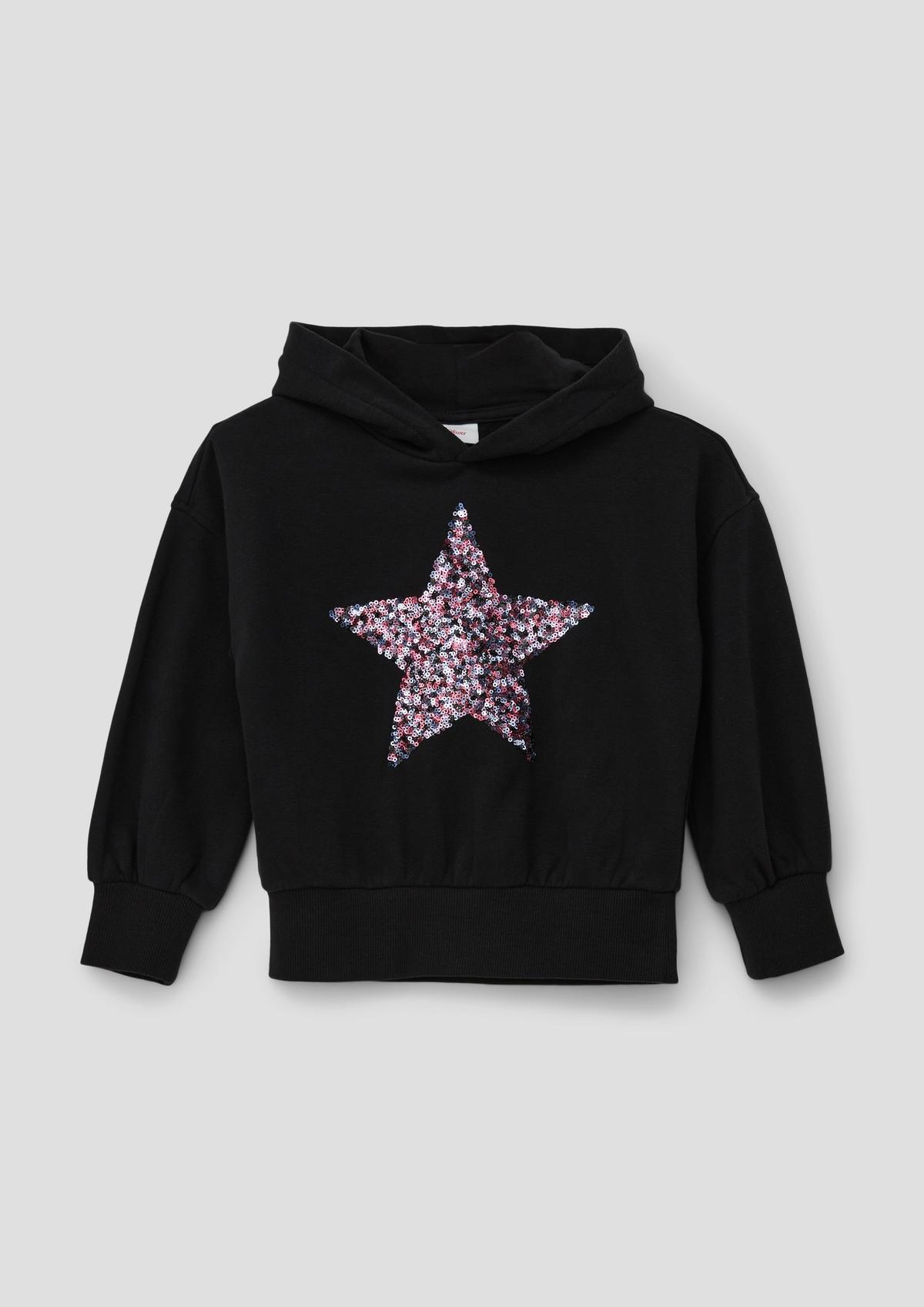 s.Oliver Sweatshirt with a sequin star