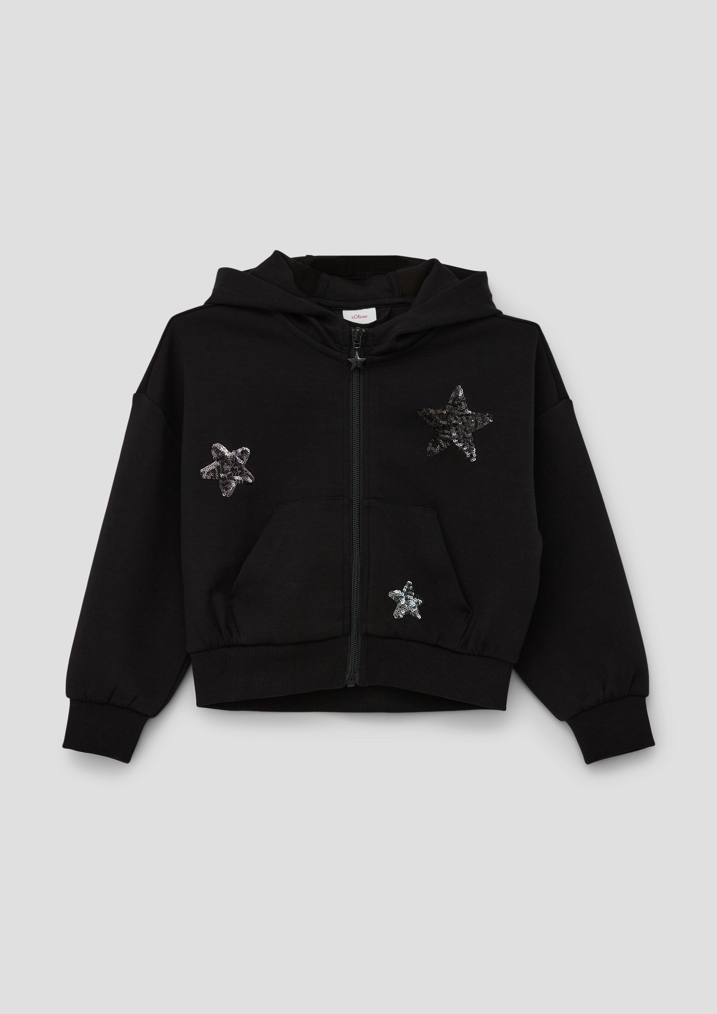 S.Oliver Kapuzen-Sweatshirt Für Mädchen – Mit Brust-Print, Langen Ärmeln & Weichem Stoff