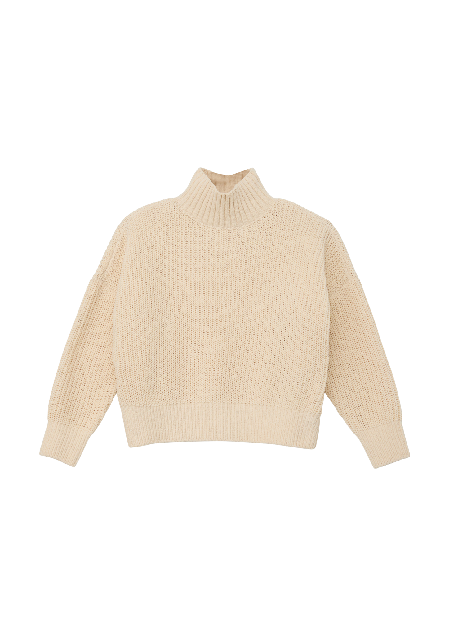 s.Oliver - Strickpullover mit Turtleneck, Kinder, Beige