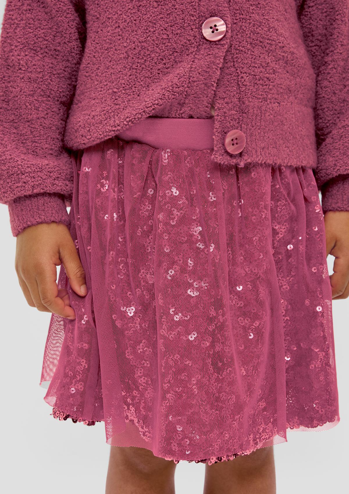 s.Oliver Mini suknja od mrežaste tkanine sa šljokicama