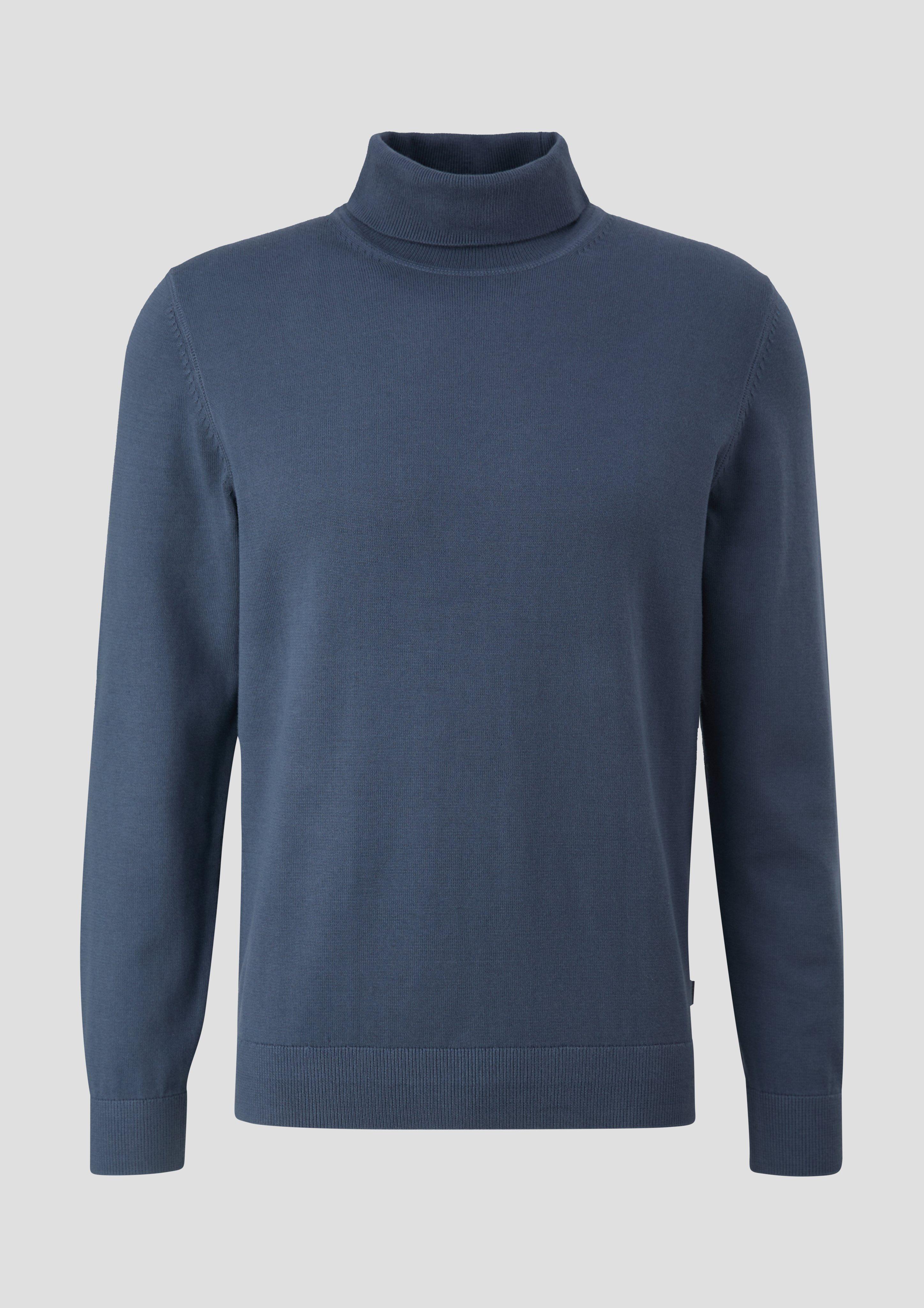 s.Oliver - Pullover mit Rollkragen, Herren, blau