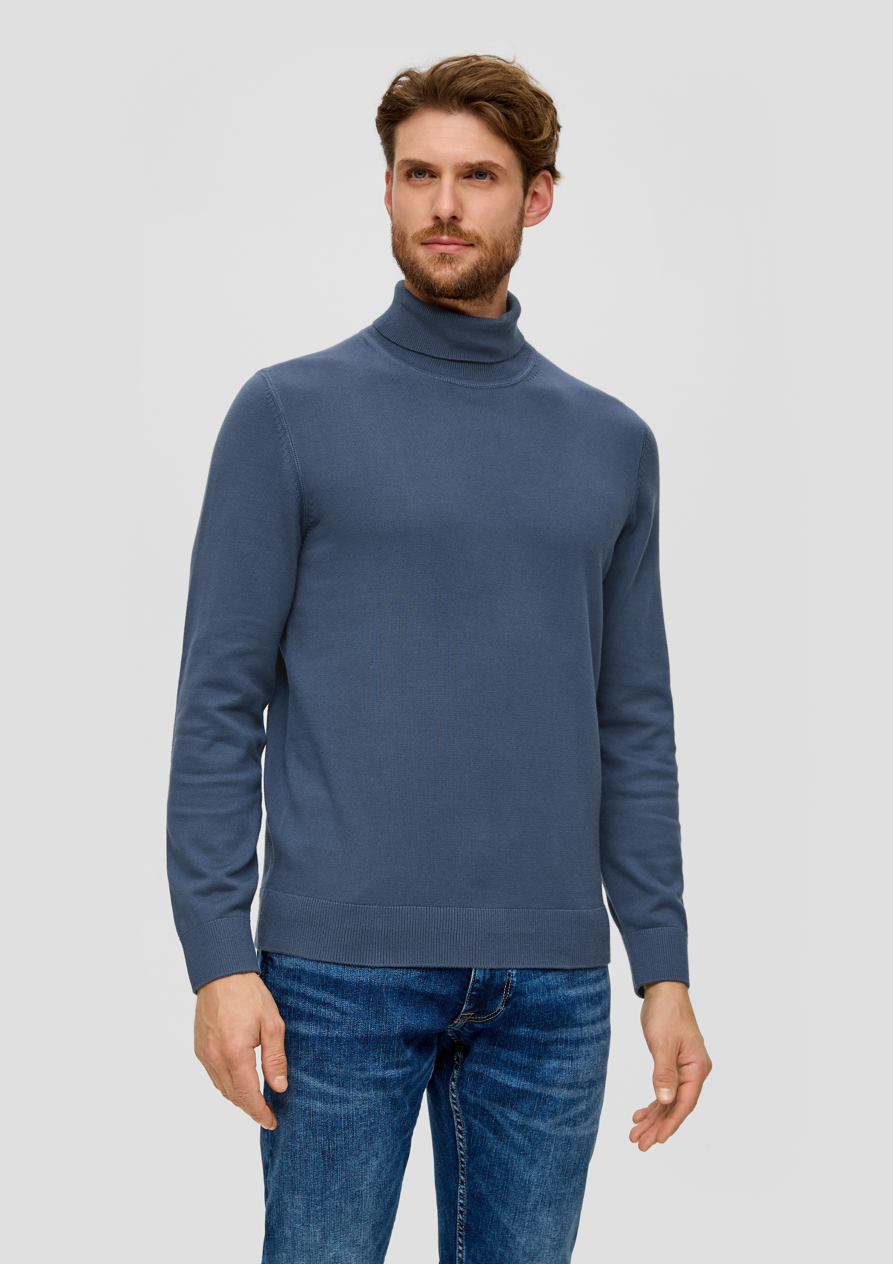 Polo neck jumper ecru s.Oliver