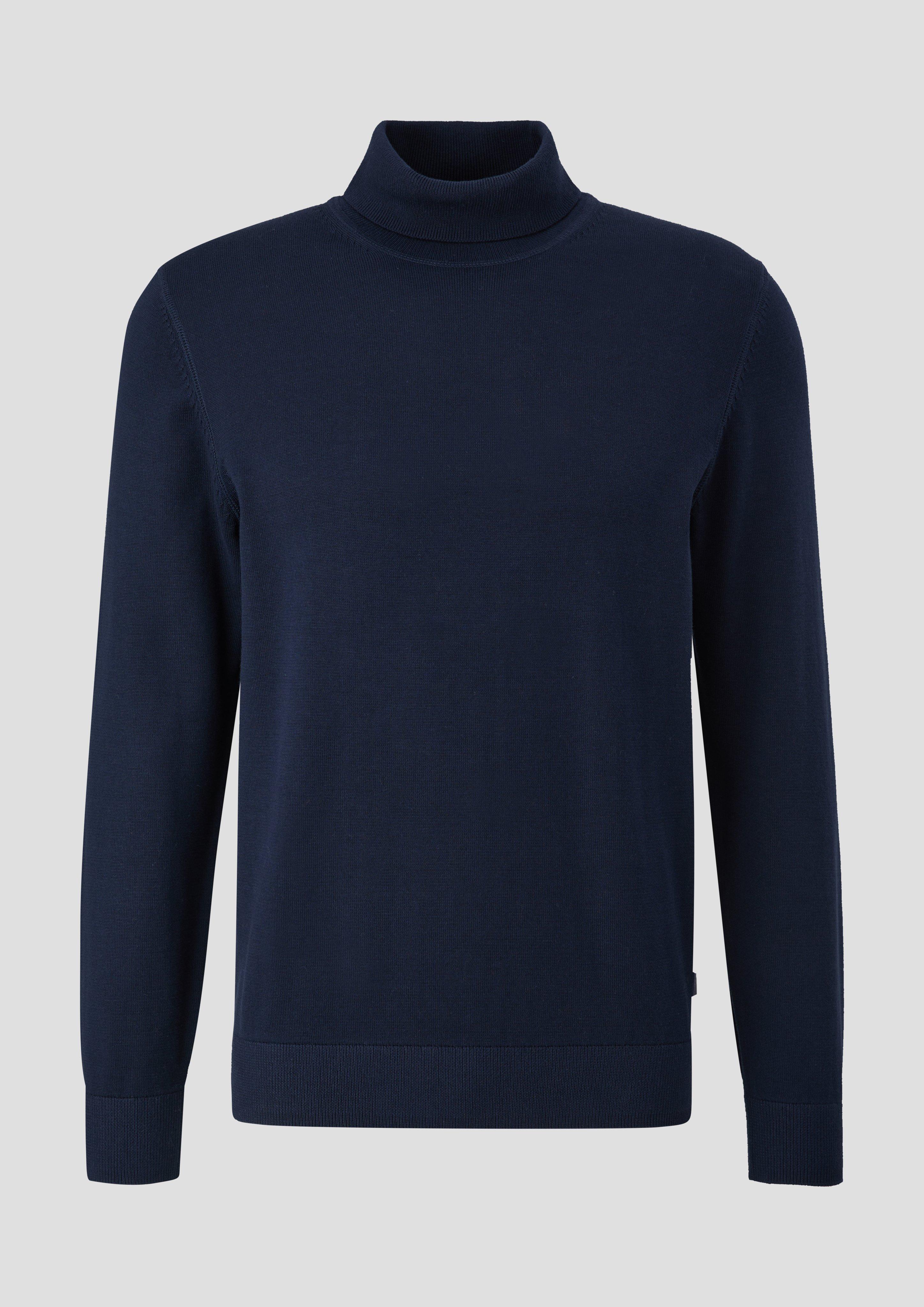 s.Oliver - Pullover mit Rollkragen, Herren, blau