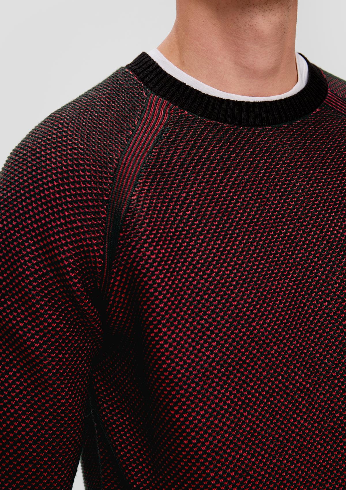s.Oliver Pleten pulover z okroglim izrezom