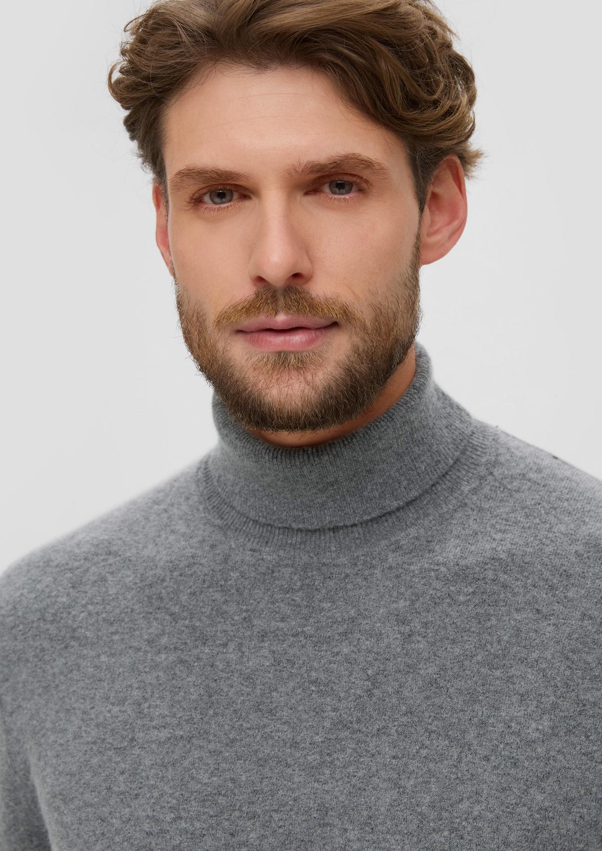 Knitted jumper in a wool blend - graphit | s.Oliver