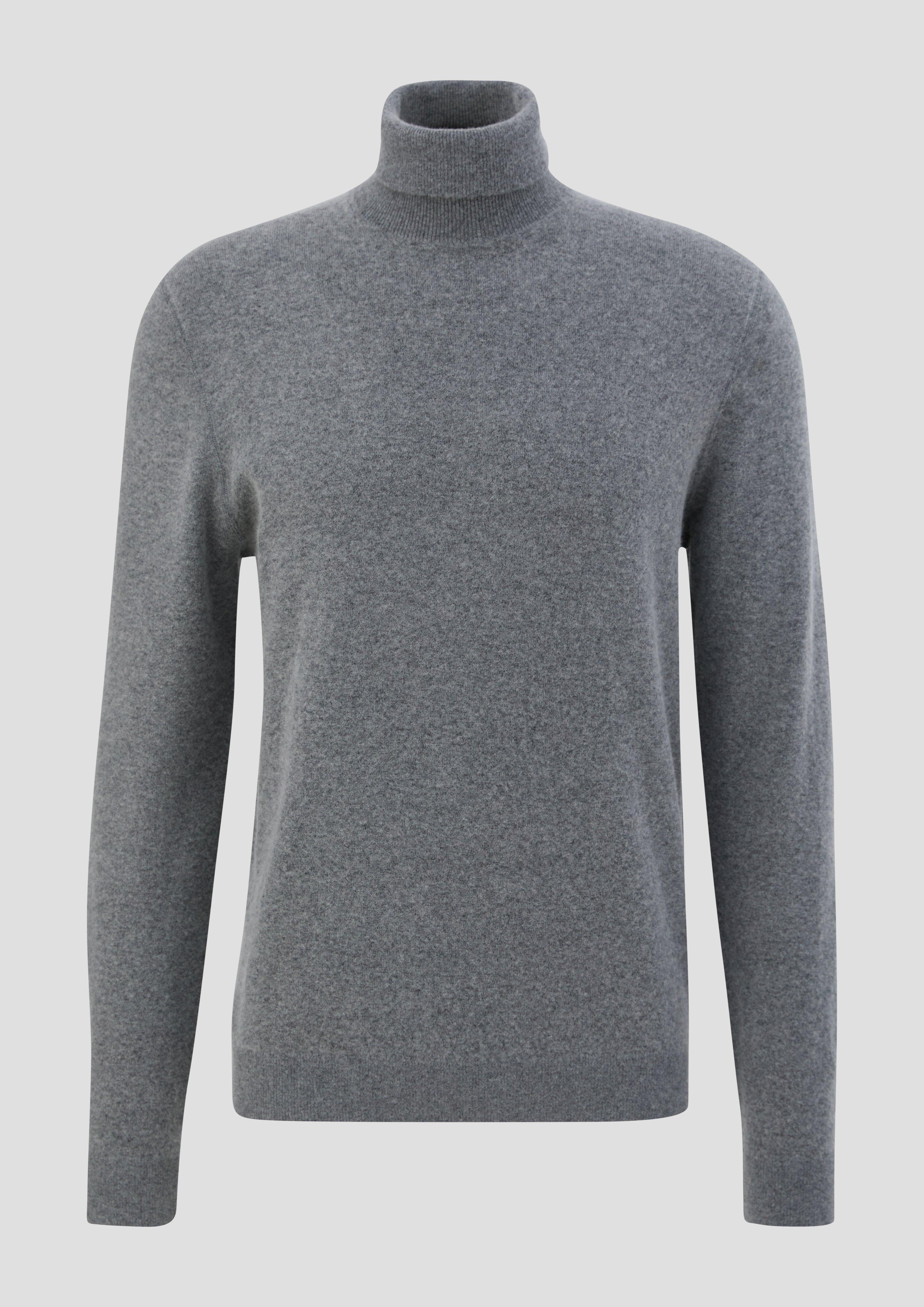 s.Oliver - Strickpullover aus Wollmix, Herren, grau