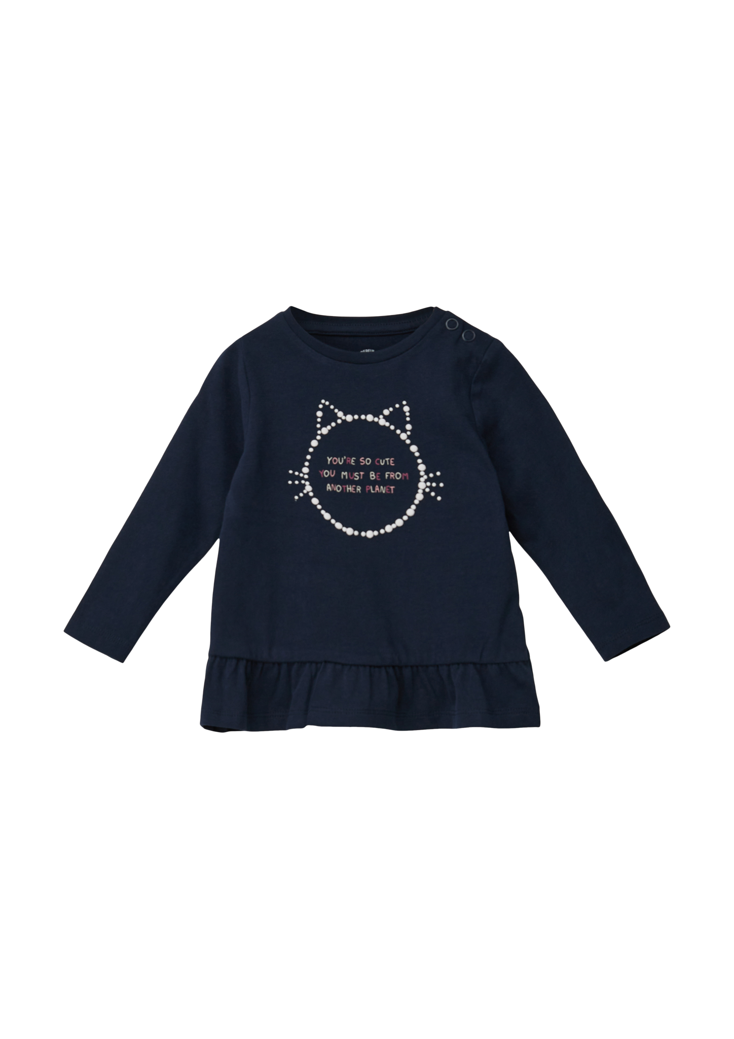 s.Oliver - Longsleeve mit Rüschen, Babys, blau