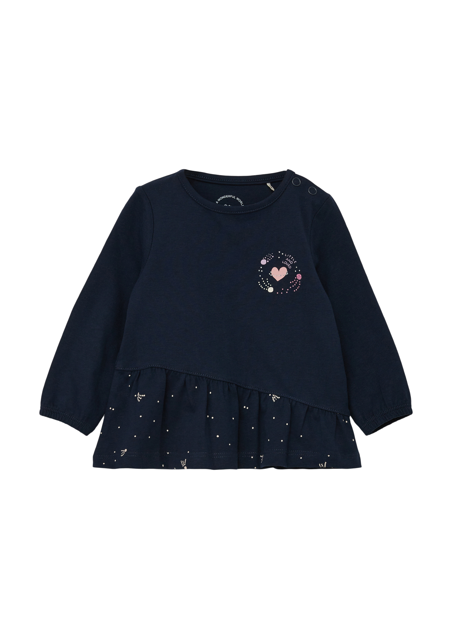 s.Oliver - Longsleeve mit Volant, Babys, blau