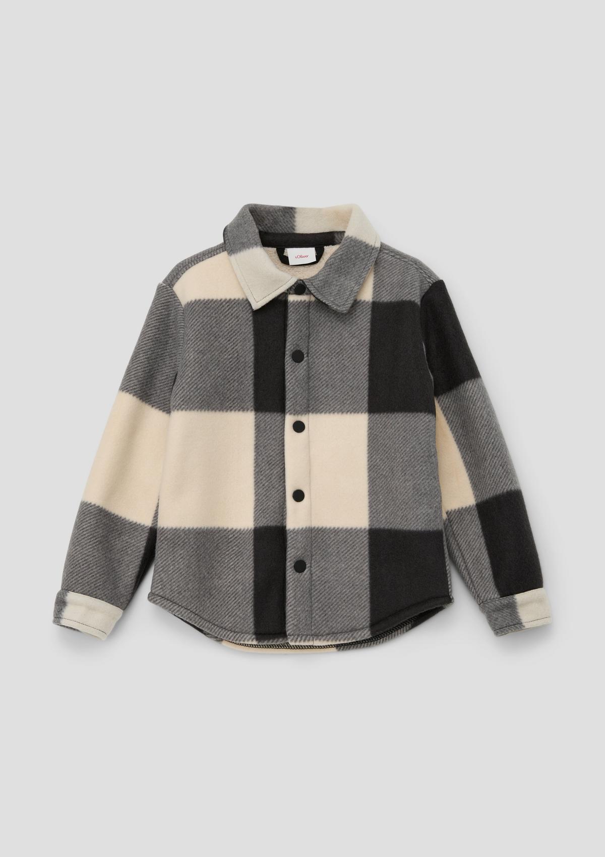 s.Oliver Loose fit: Overshirt with plush lining