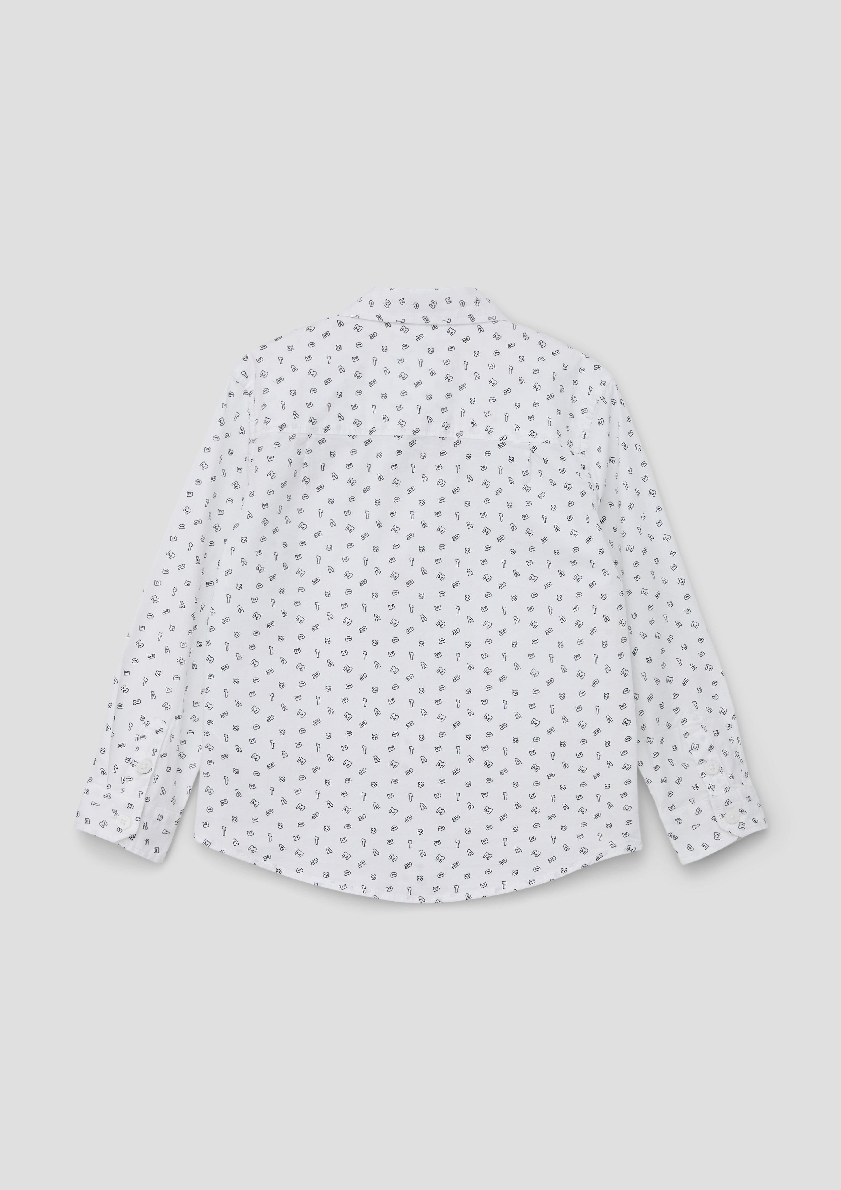 Shirt with all-over print - white | s.Oliver