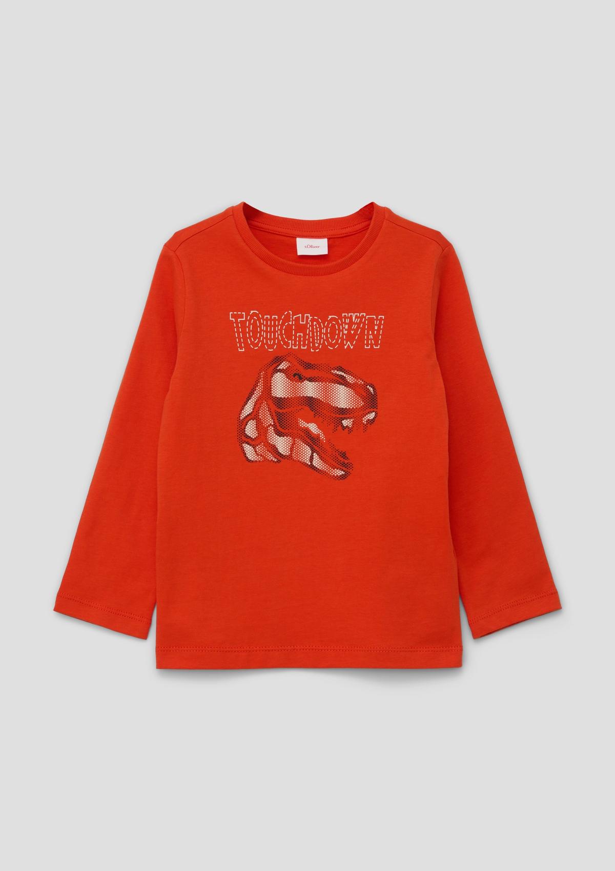 s.Oliver Long sleeve top with a dinosaur motif