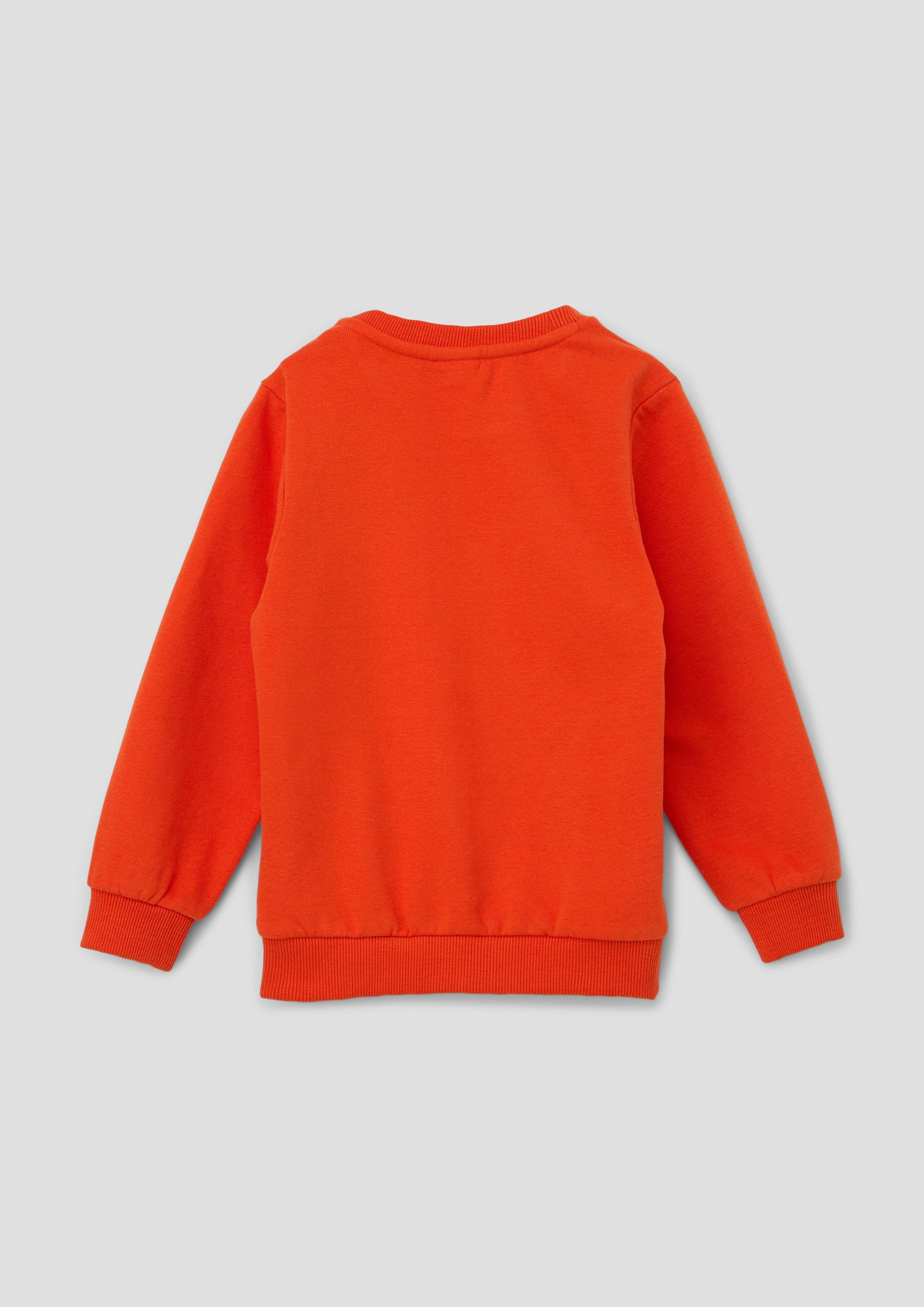 Sweatshirt, soft on the inside orange s.Oliver