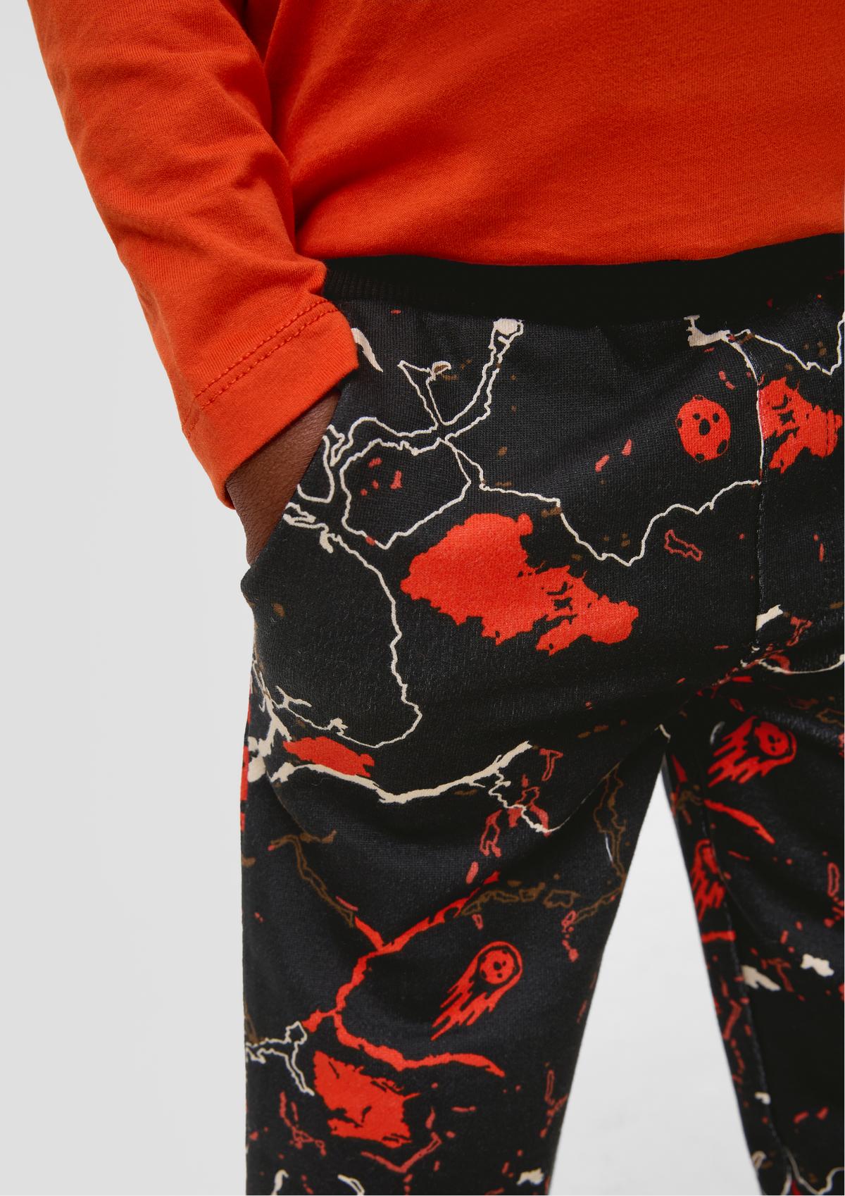 s.Oliver Sweatpants mit All-over-Print