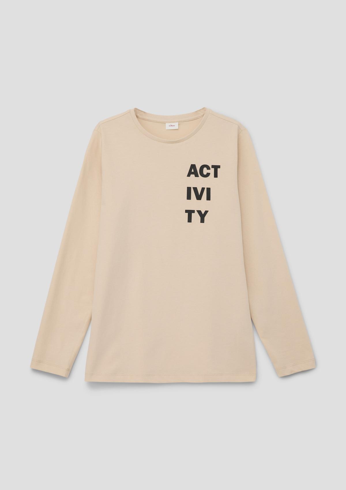 s.Oliver Long sleeve top with printed lettering